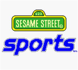 Title screen of Sesame Street Sports on the Nintendo Game Boy Color.
