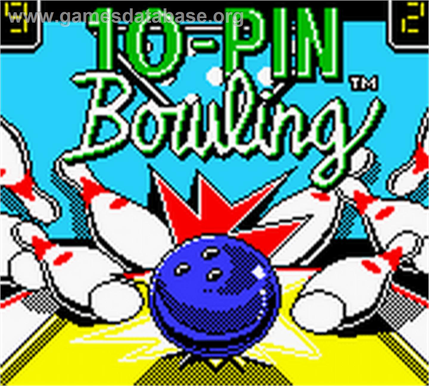 10-Pin Bowling - Nintendo Game Boy Color - Artwork - Title Screen