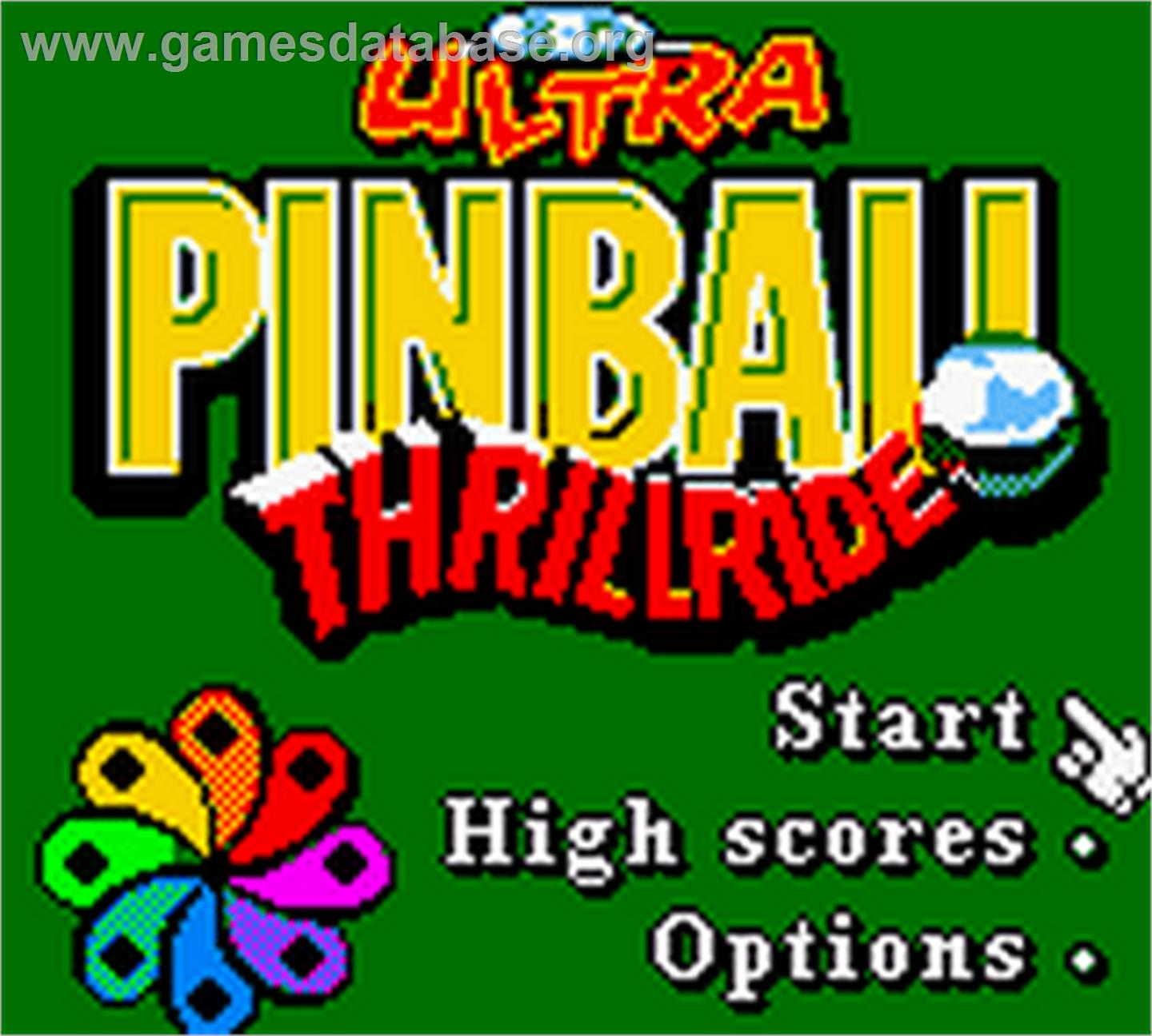 3d Ultra Pinball - Thrillride - Nintendo Game Boy Color - Artwork - Title Screen