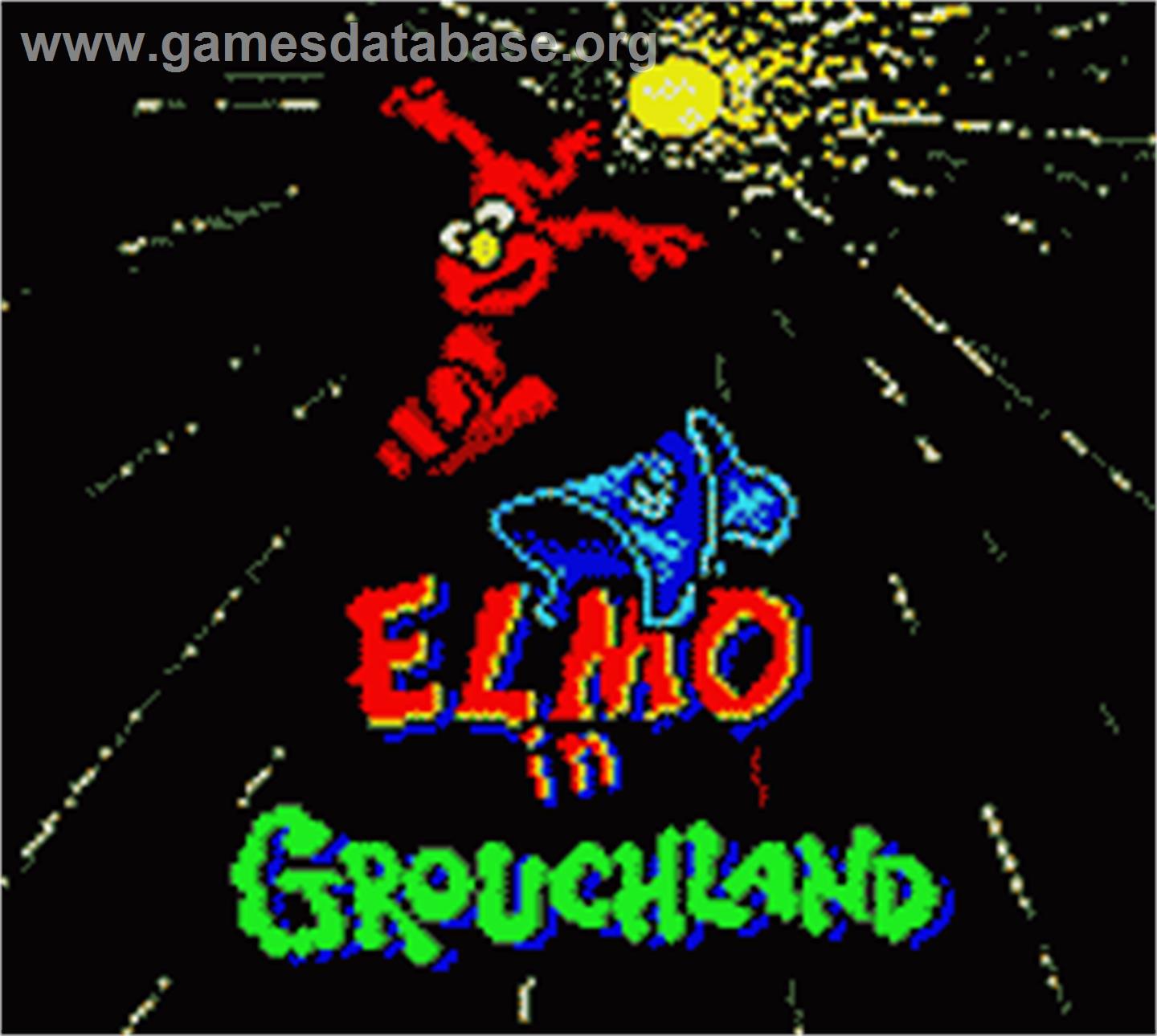 Adventures Of Elmo In Grouchland, The - Nintendo Game Boy Color - Artwork - Title Screen