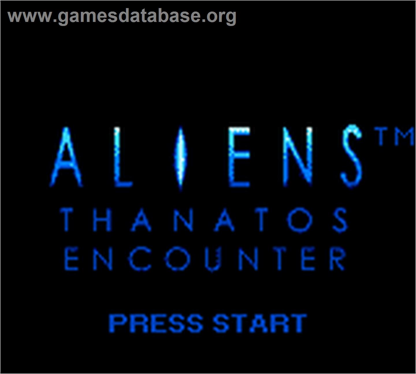 Aliens - Thanatos Encounter - Nintendo Game Boy Color - Artwork - Title Screen