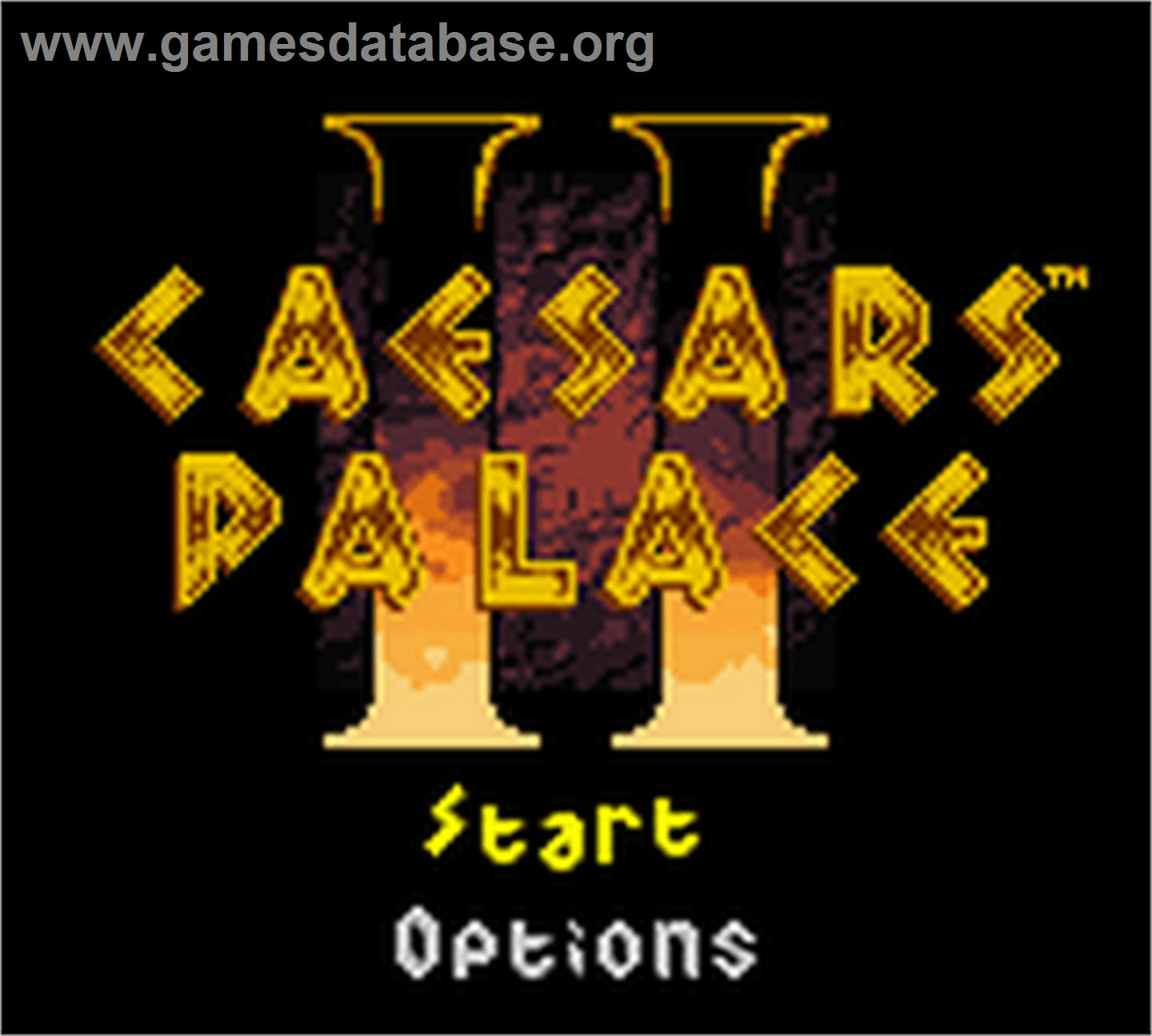 Caesars Palace II - Nintendo Game Boy Color - Artwork - Title Screen