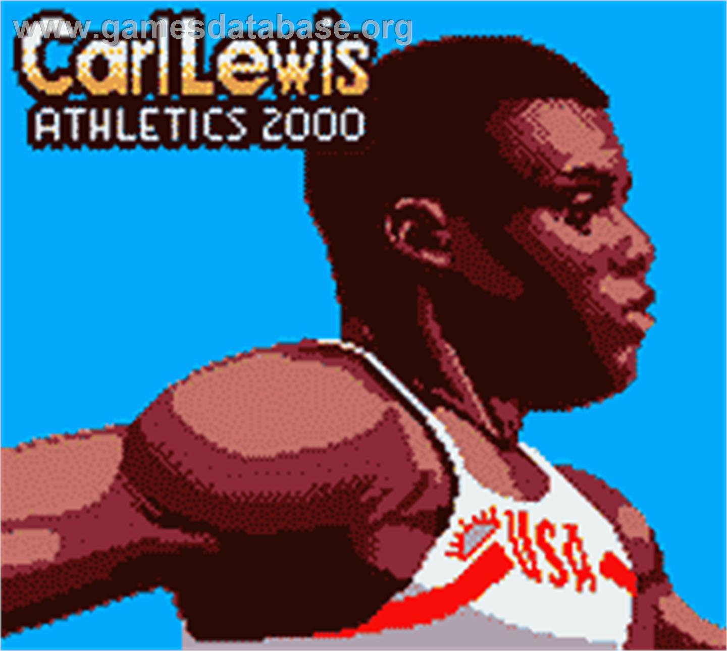 Carl Lewis Athletics 2000 - Nintendo Game Boy Color - Artwork - Title Screen