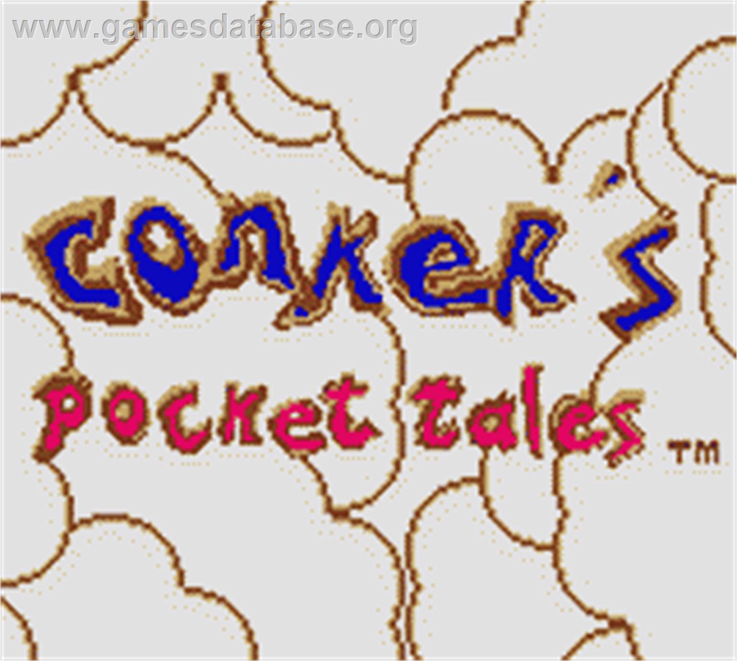 Conker's Pocket Tales - Nintendo Game Boy Color - Artwork - Title Screen