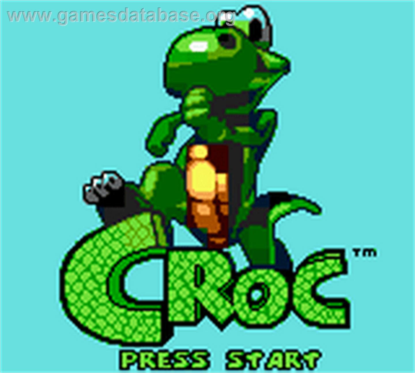 Croc - Nintendo Game Boy Color - Artwork - Title Screen