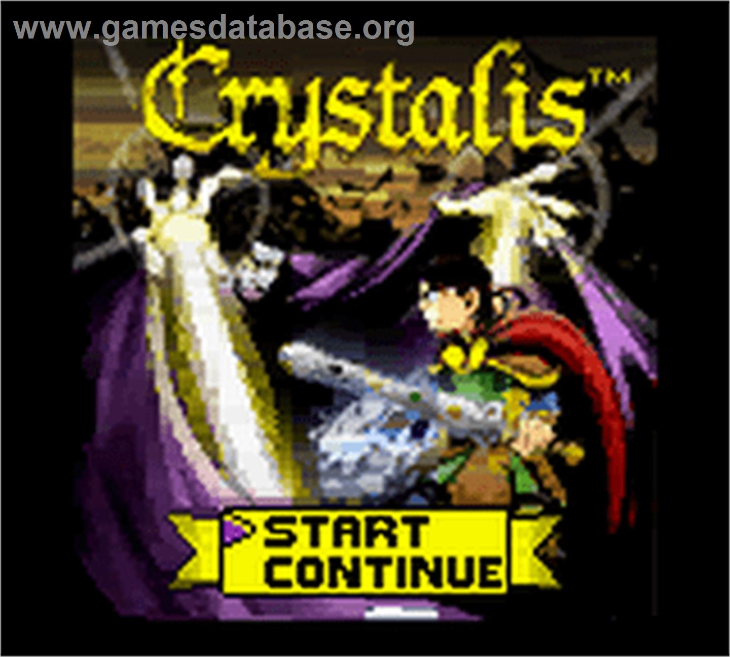 Crystalis - Nintendo Game Boy Color - Artwork - Title Screen