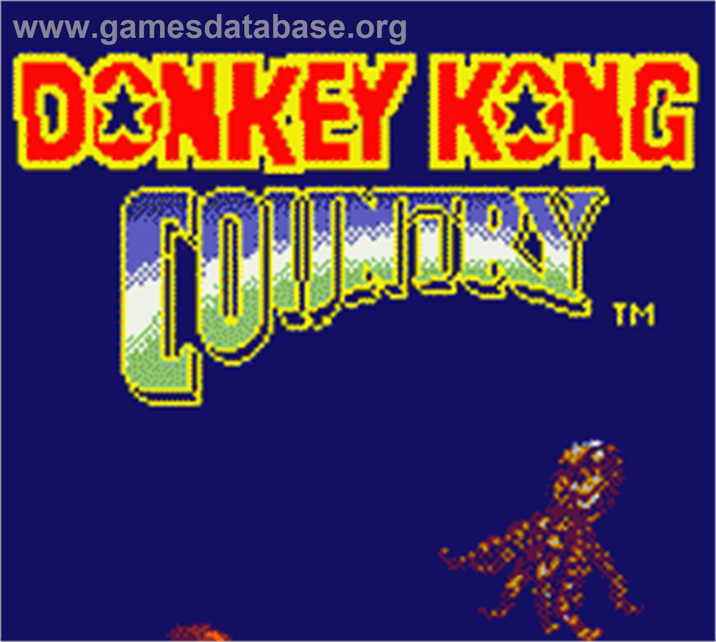 Donkey Kong Country - Nintendo Game Boy Color - Artwork - Title Screen