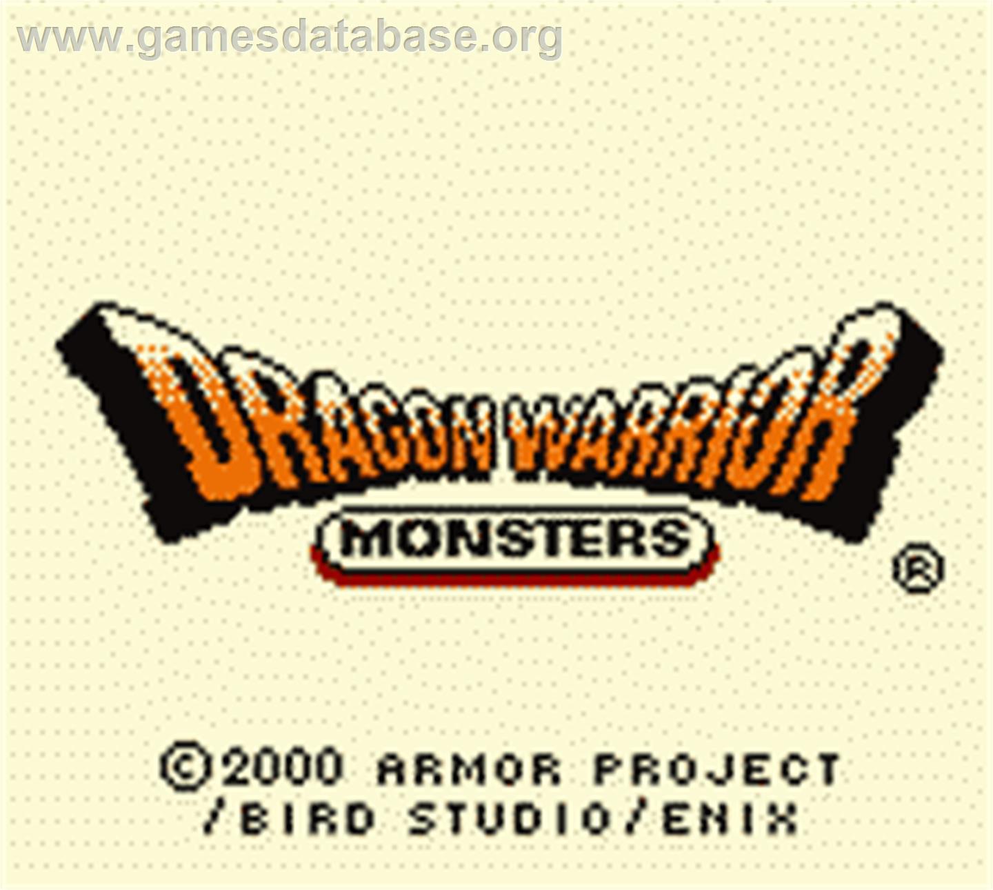Dragon Warrior Monsters - Nintendo Game Boy Color - Artwork - Title Screen