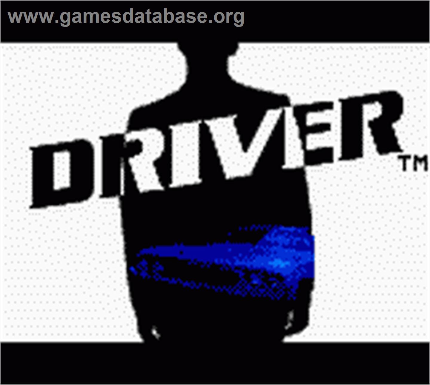 Driver - You Are The Wheelman - Nintendo Game Boy Color - Artwork - Title Screen