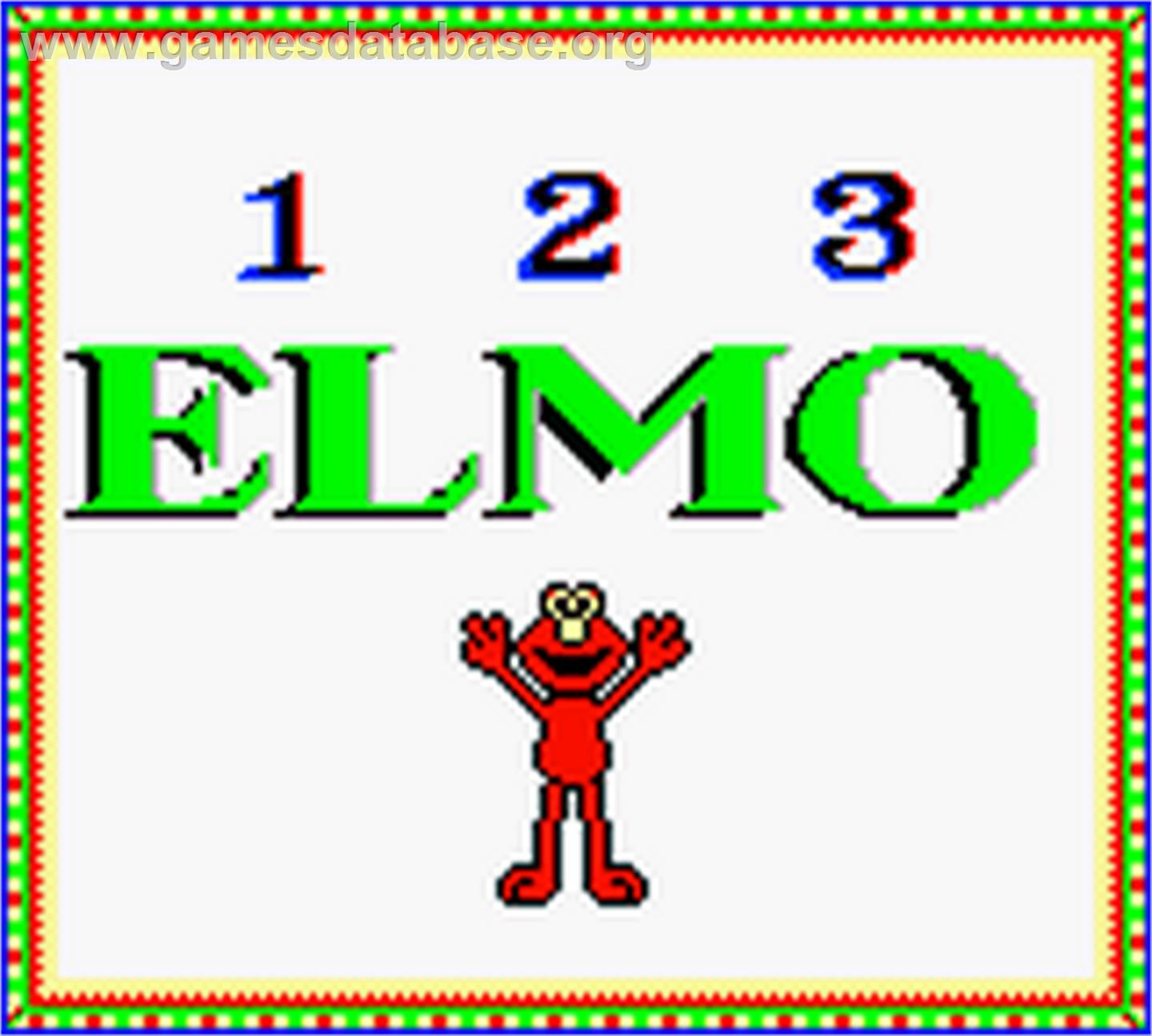 Elmo's 123s - Nintendo Game Boy Color - Artwork - Title Screen