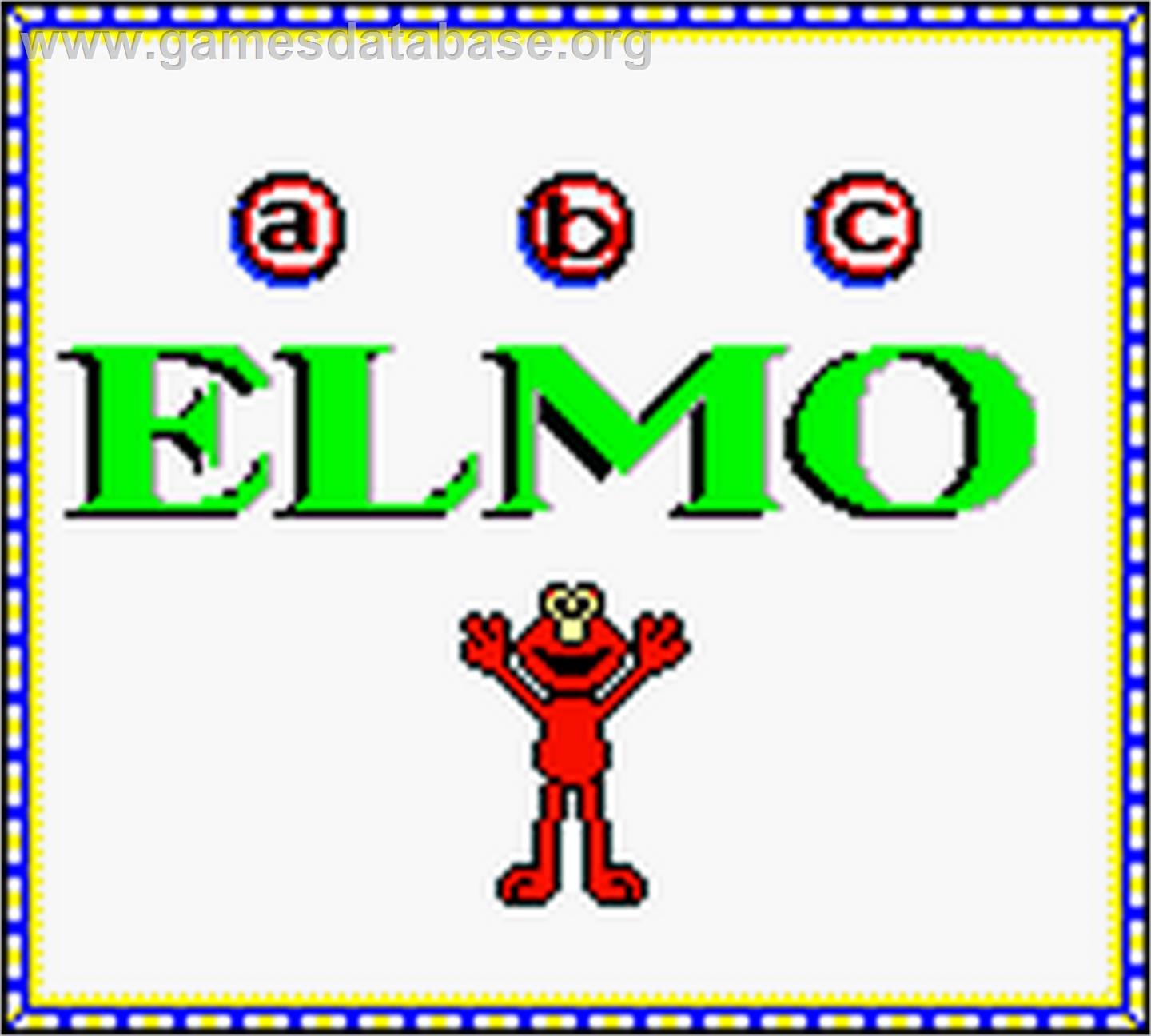 Elmo's Abcs - Nintendo Game Boy Color - Artwork - Title Screen