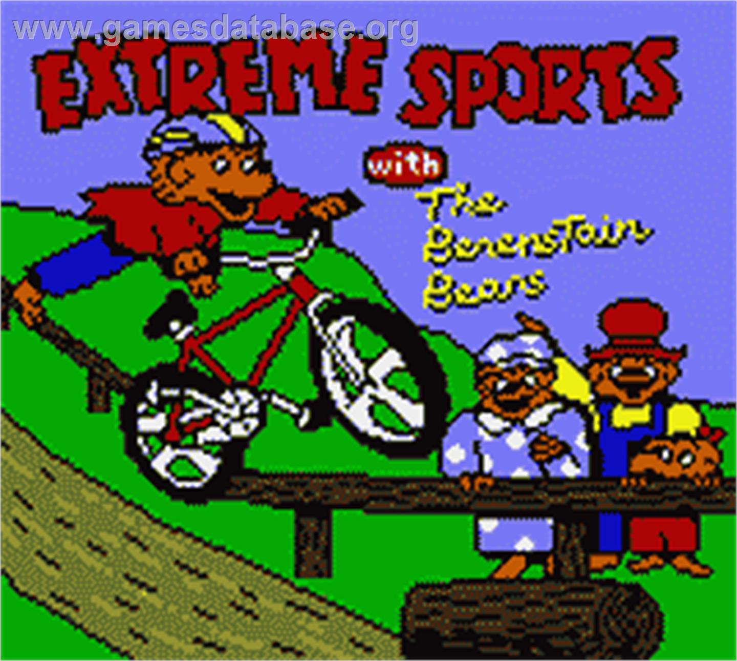 Extreme Sports With The Berenstain Bears - Nintendo Game Boy Color - Artwork - Title Screen