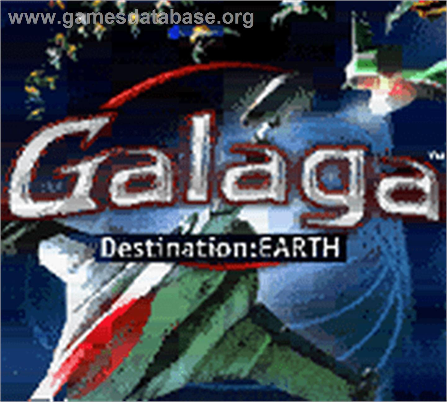 Galaga - Destination Earth - Nintendo Game Boy Color - Artwork - Title Screen