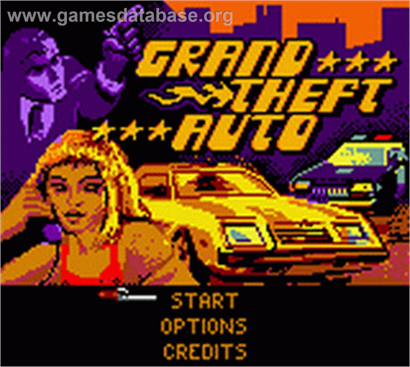 Grand Theft Auto - Nintendo Game Boy Color - Artwork - Title Screen