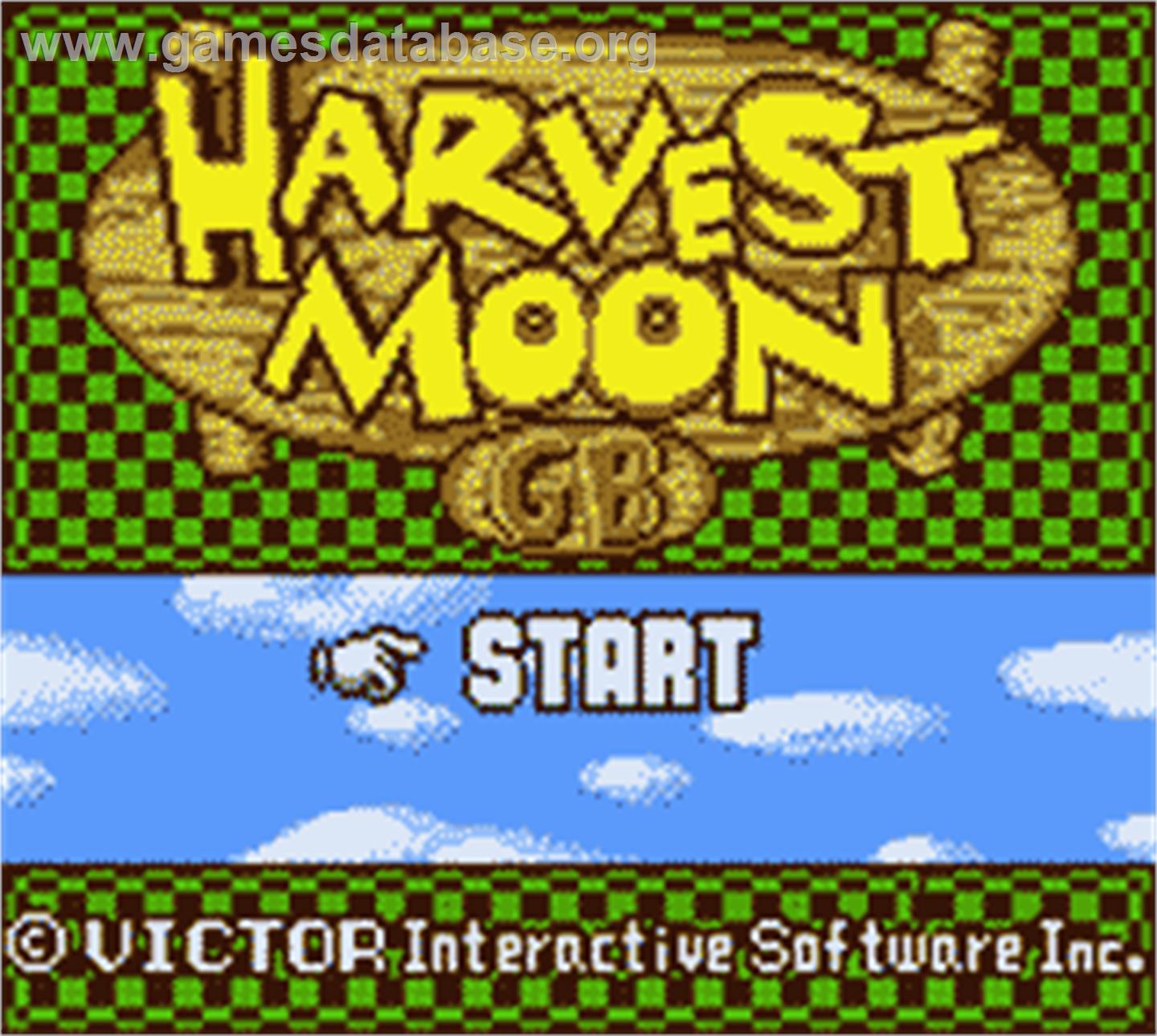 Harvest Moon - Nintendo Game Boy Color - Artwork - Title Screen