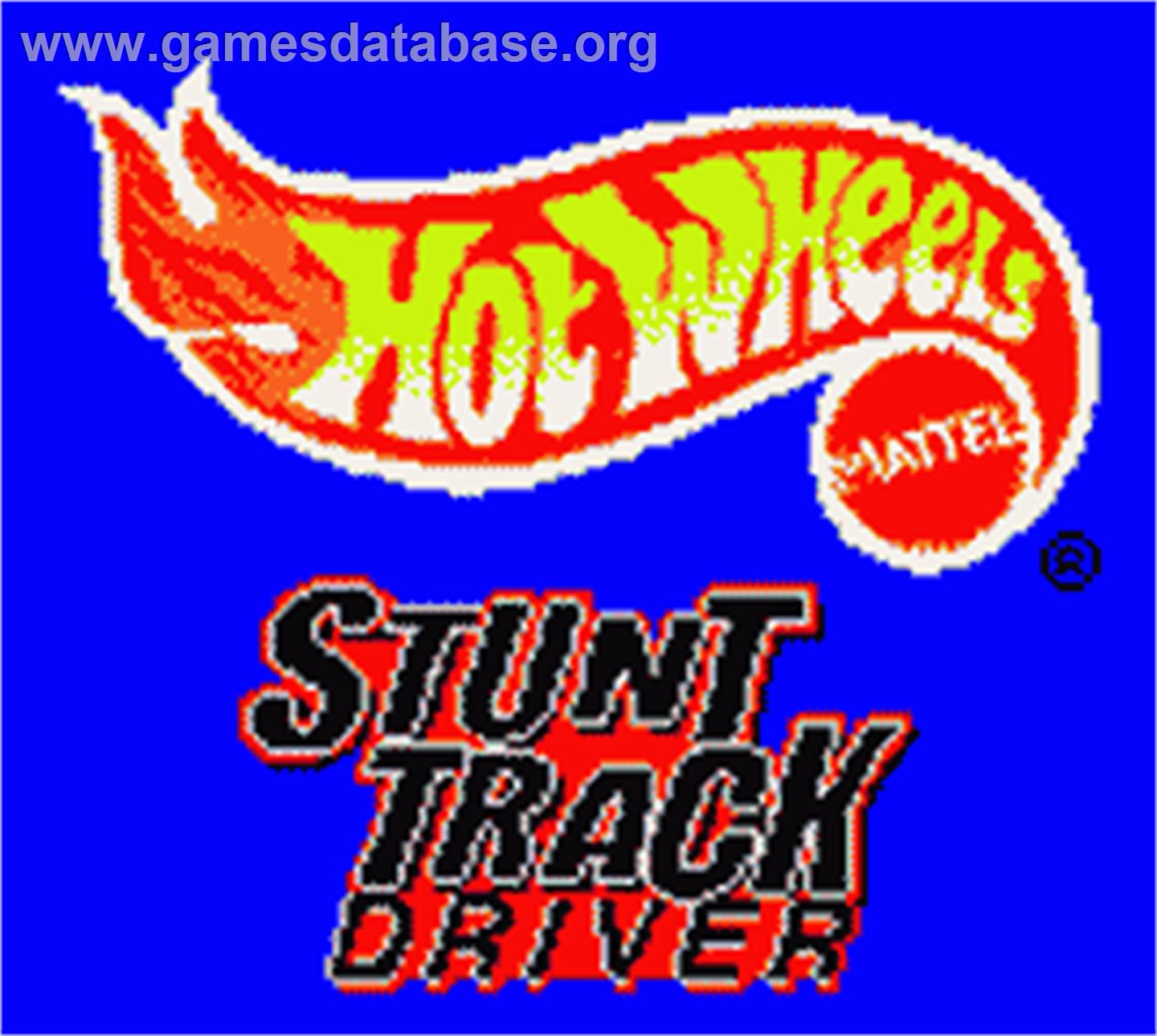 Hot Wheels: Stunt Track Driver - Nintendo Game Boy Color - Artwork - Title Screen