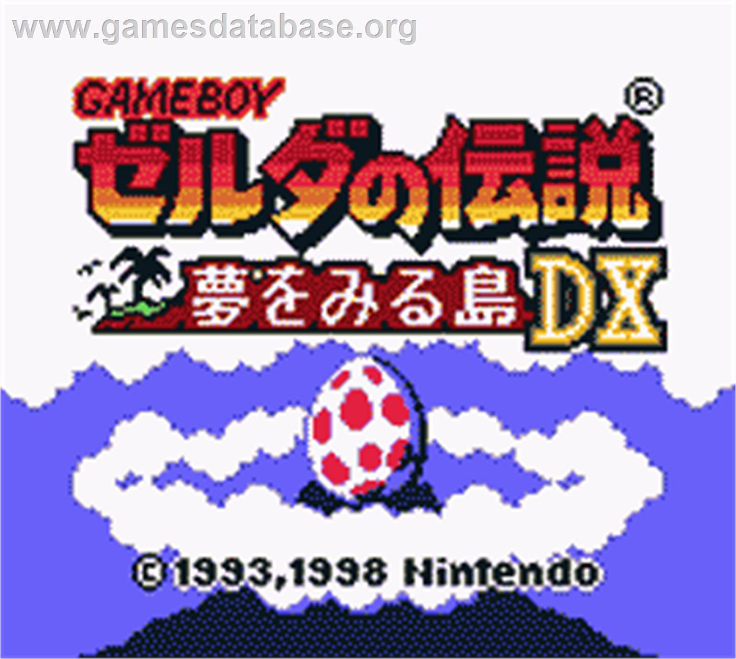 Legend Of Zelda - Link's Awakening Dx, The - Nintendo Game Boy Color - Artwork - Title Screen