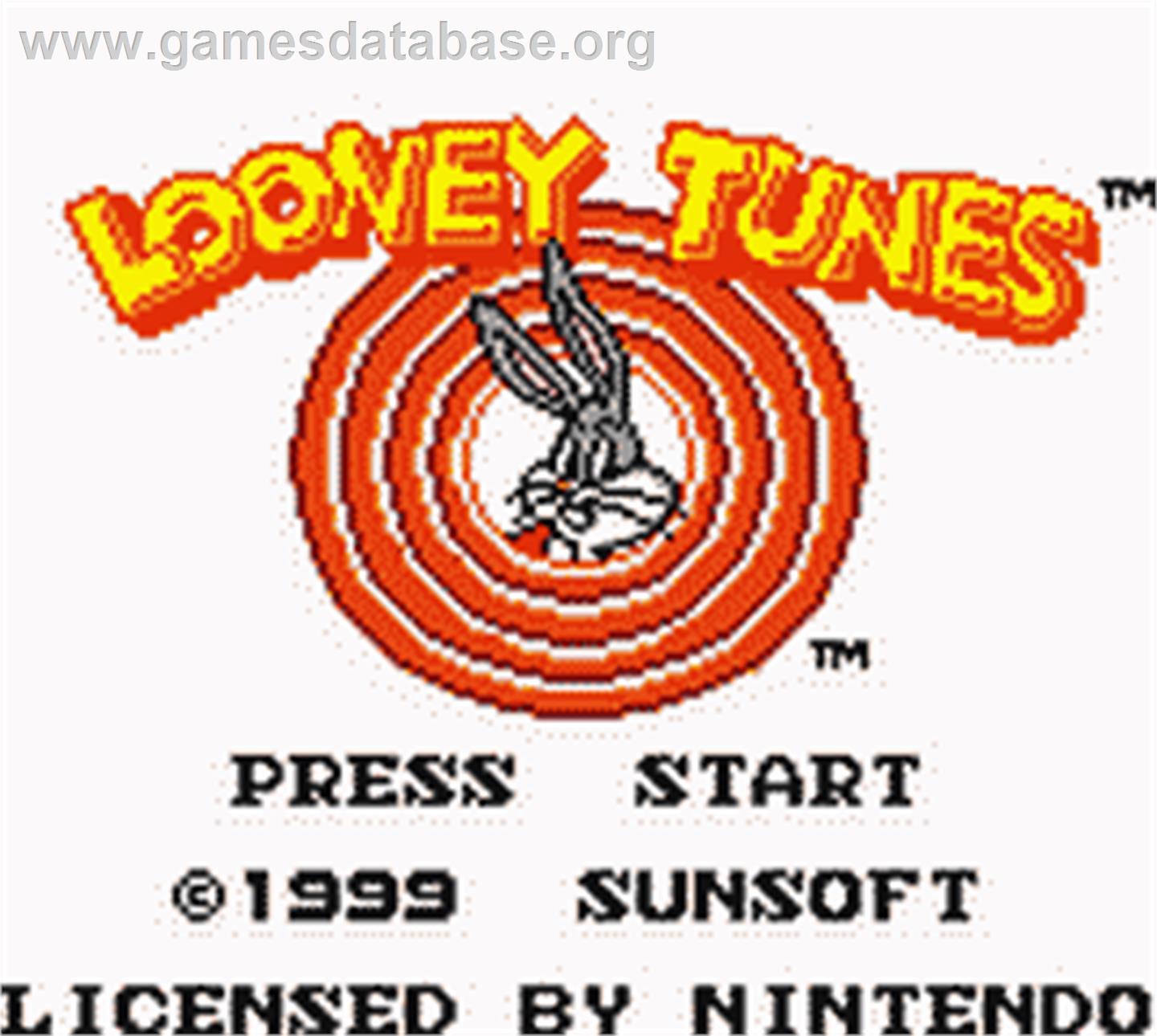 Looney Tunes - Nintendo Game Boy Color - Artwork - Title Screen