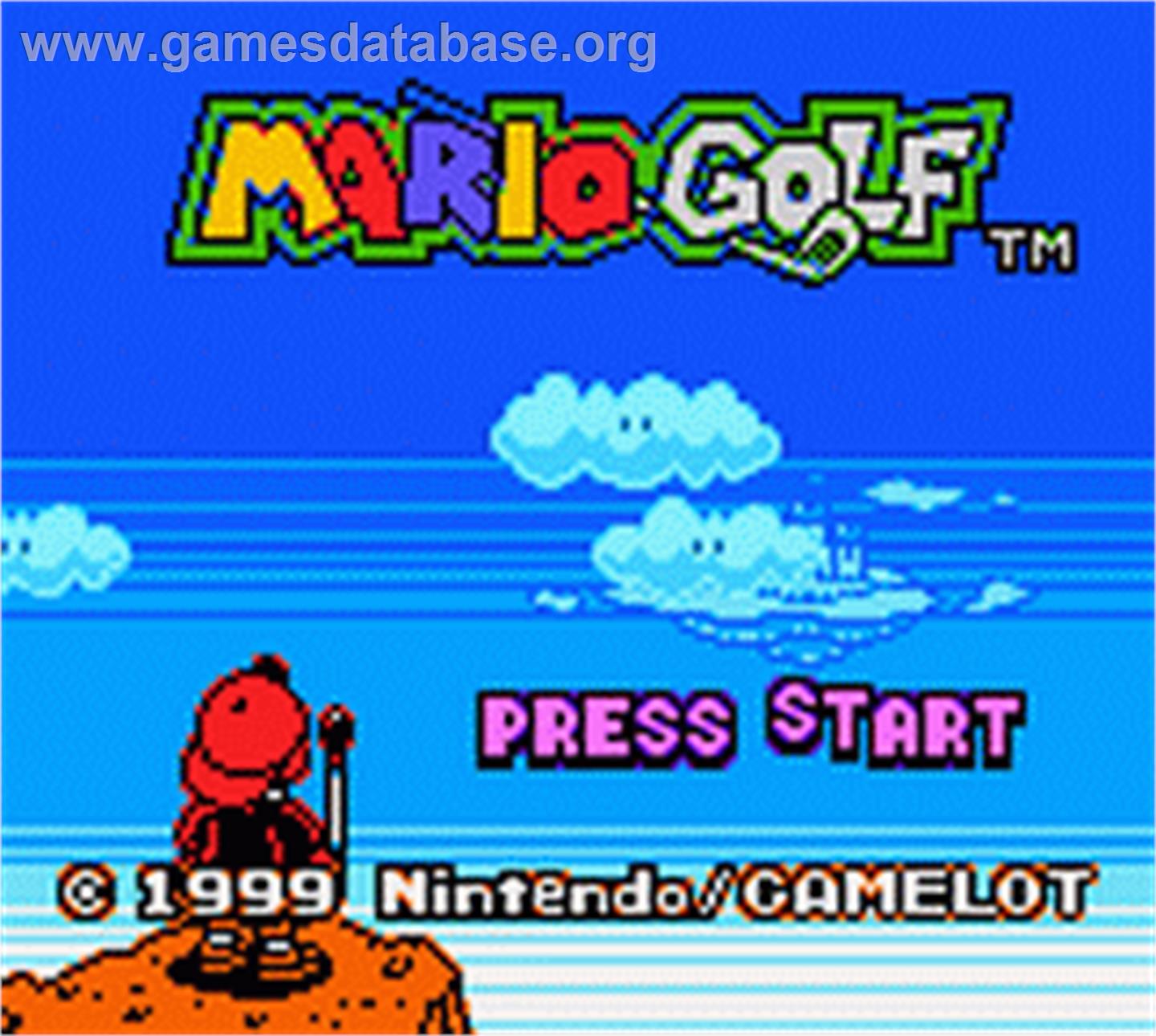 Mario Golf - Nintendo Game Boy Color - Artwork - Title Screen