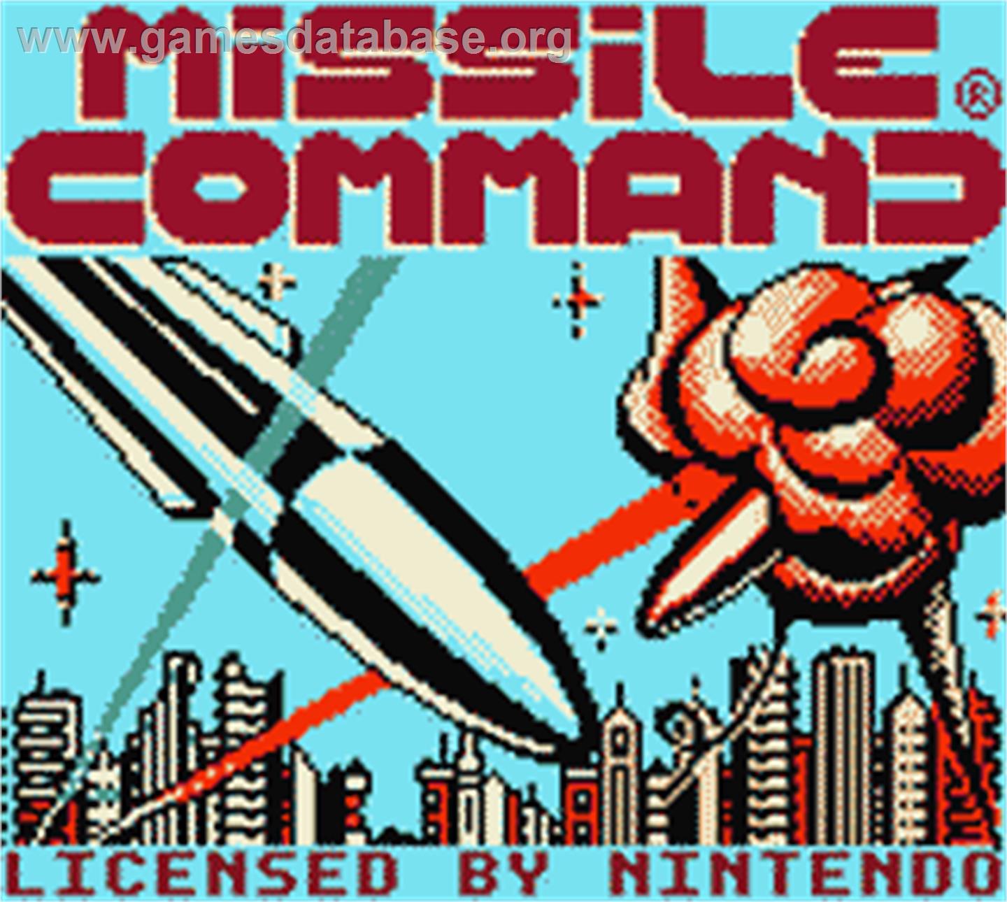 Missile Command - Nintendo Game Boy Color - Artwork - Title Screen