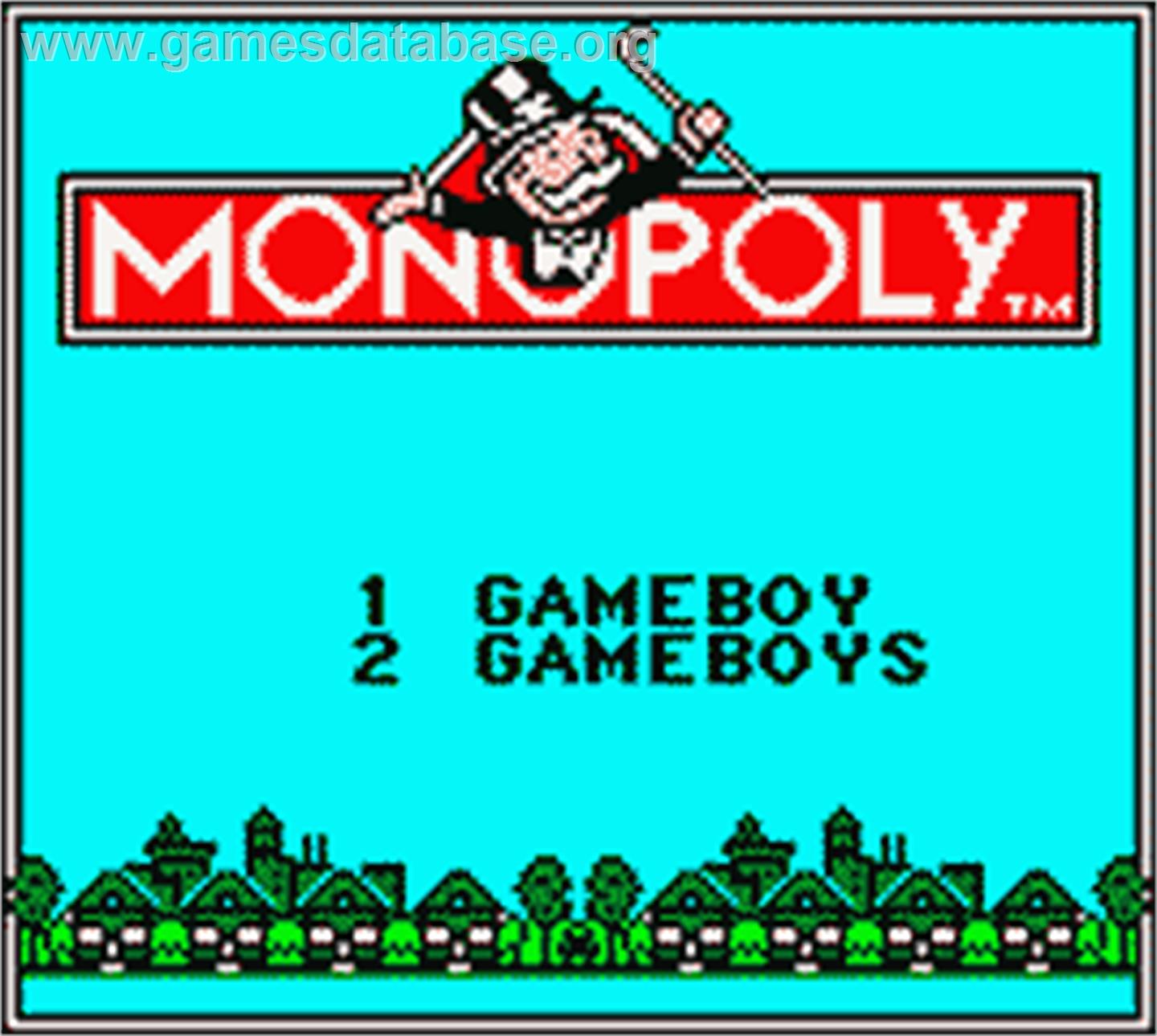 Monopoly - Nintendo Game Boy Color - Artwork - Title Screen