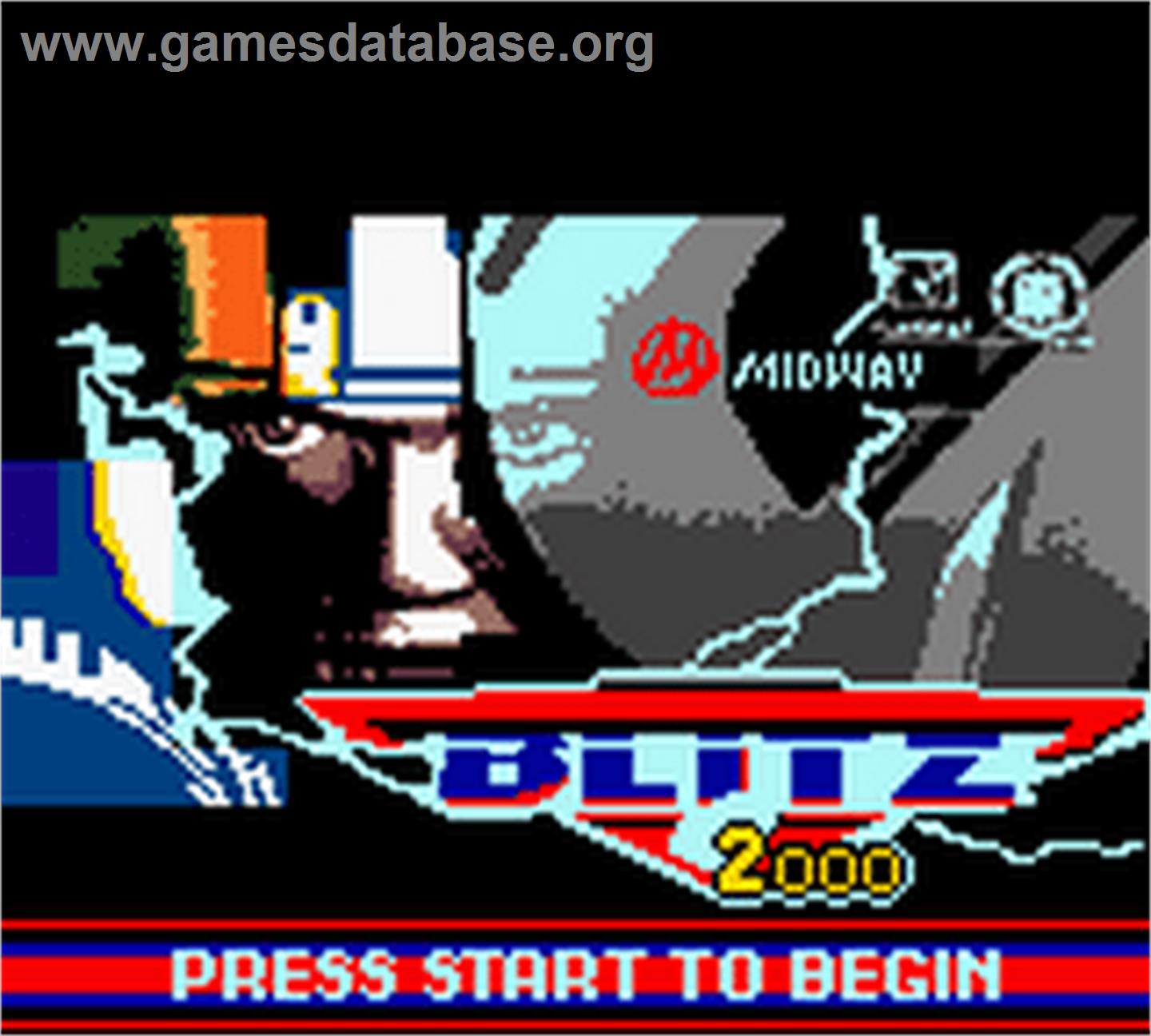 Nfl Blitz 2000 - Nintendo Game Boy Color - Artwork - Title Screen