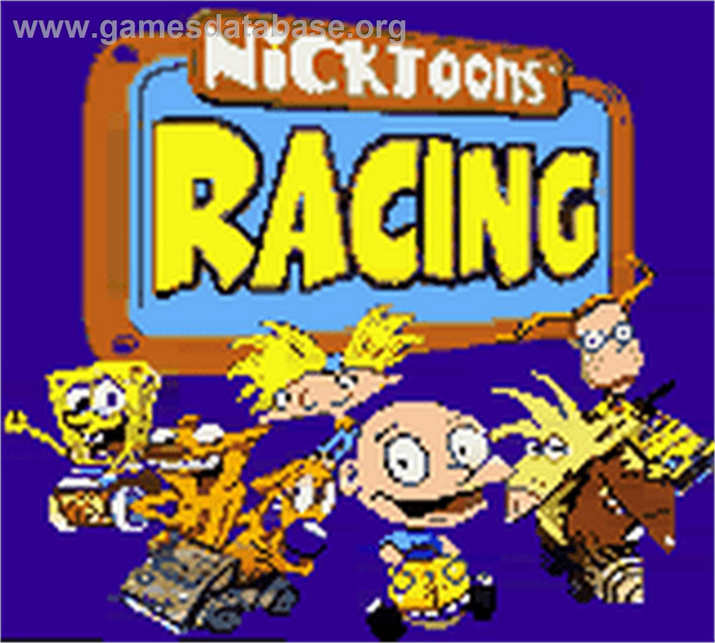 Nicktoons Racing - Nintendo Game Boy Color - Artwork - Title Screen