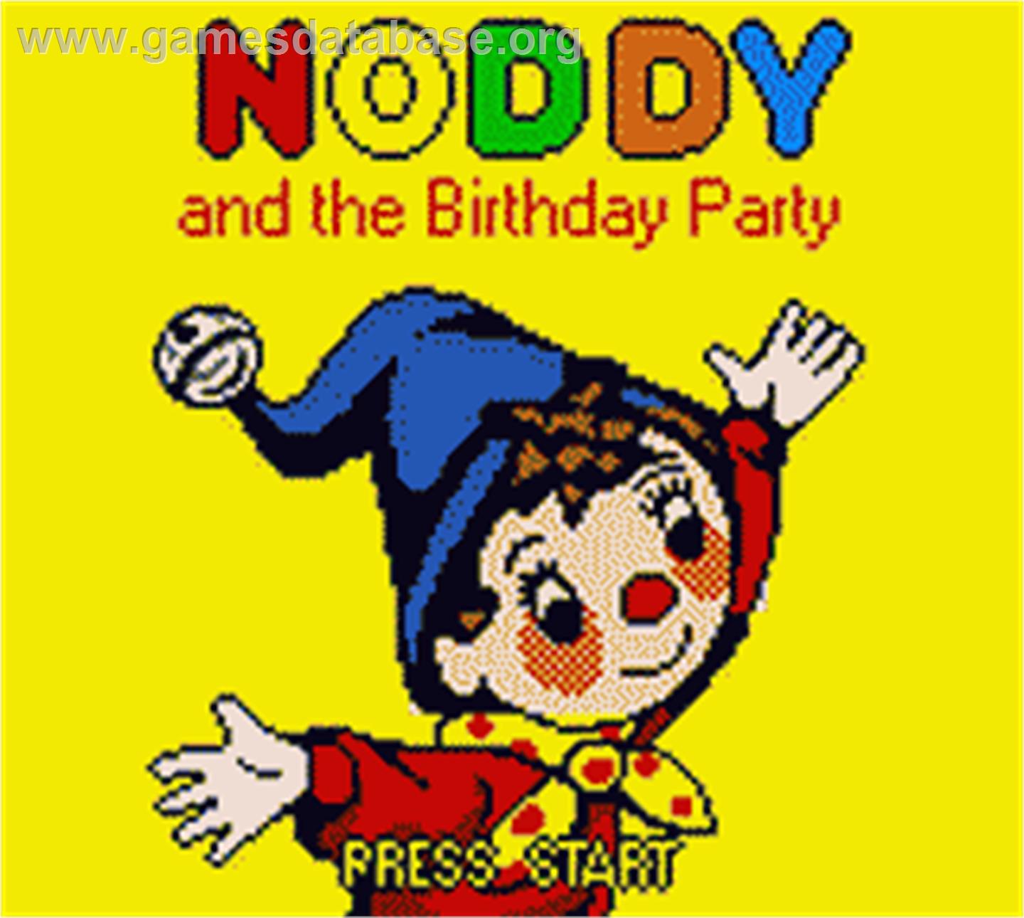 Noddy And The Birthday Party - Nintendo Game Boy Color - Artwork - Title Screen