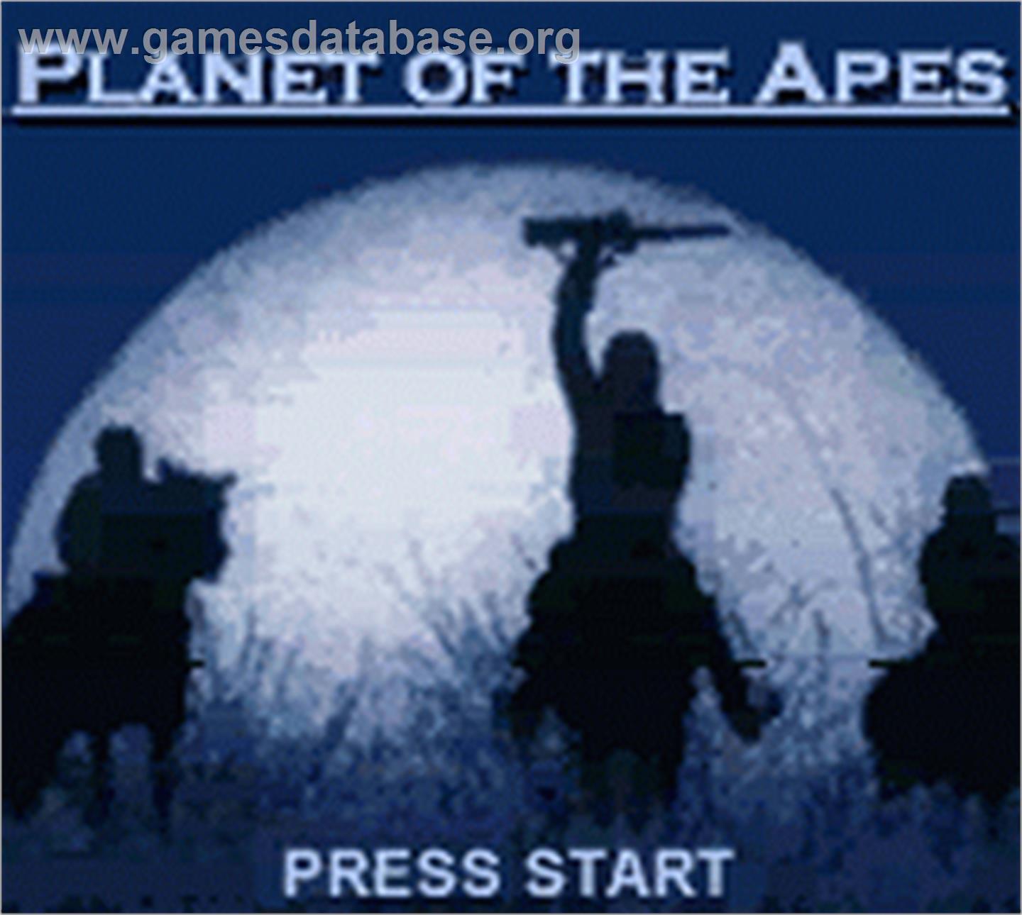 Planet Of The Apes - Nintendo Game Boy Color - Artwork - Title Screen