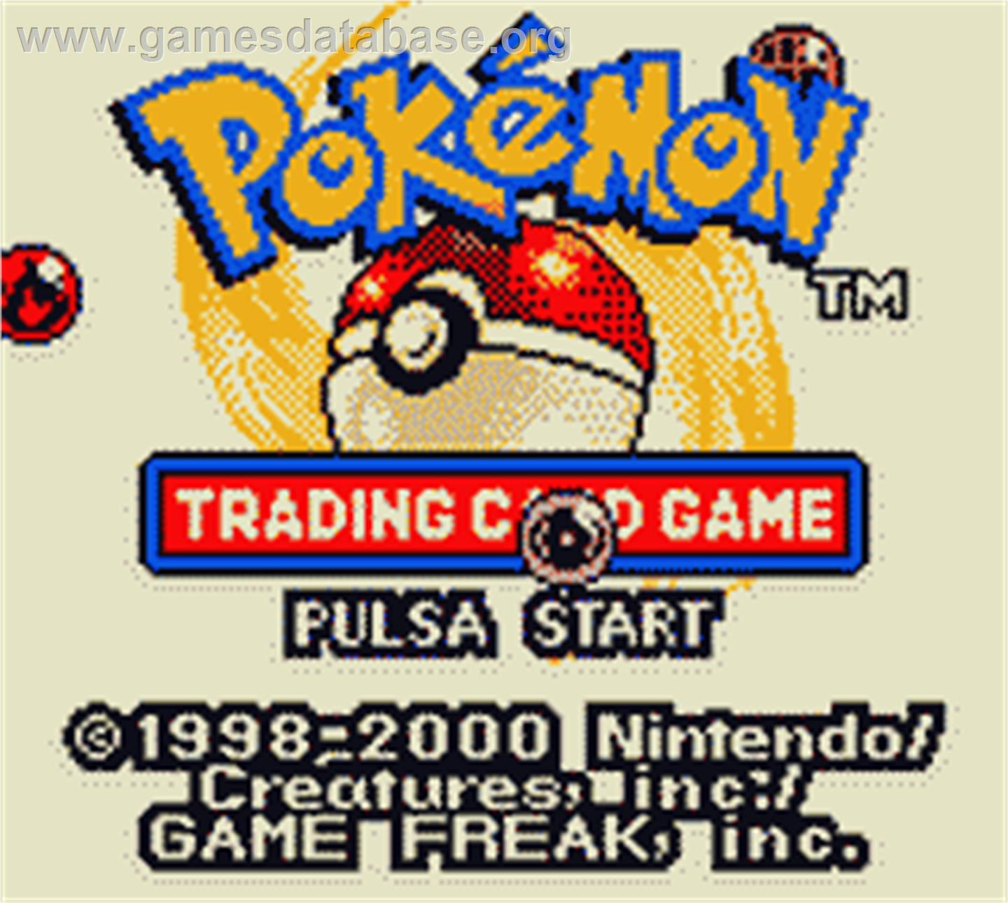 Pokemon Trading Card Game - Nintendo Game Boy Color - Artwork - Title Screen