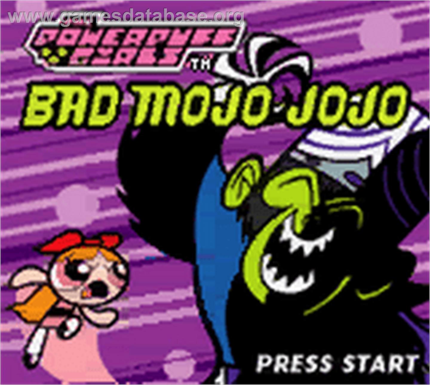 Powerpuff Girls: Bad Mojo Jojo - Nintendo Game Boy Color - Artwork - Title Screen