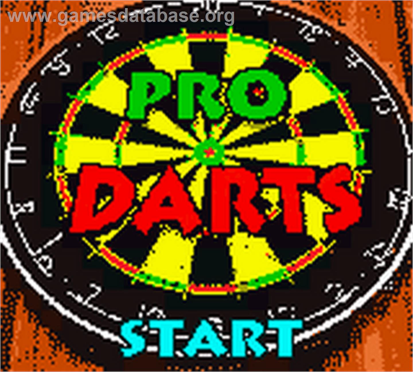 Pro Darts - Nintendo Game Boy Color - Artwork - Title Screen