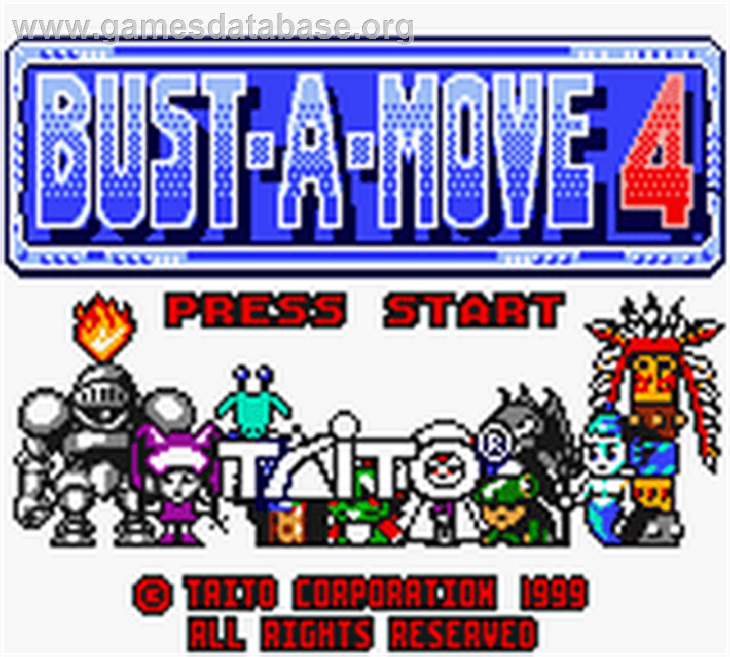 Puzzle Bobble 4 - Nintendo Game Boy Color - Artwork - Title Screen