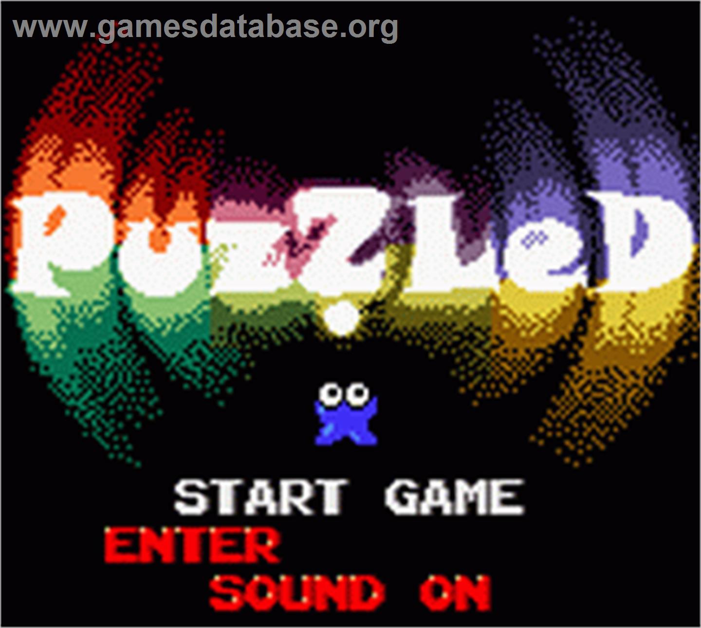 Puzzled - Nintendo Game Boy Color - Artwork - Title Screen