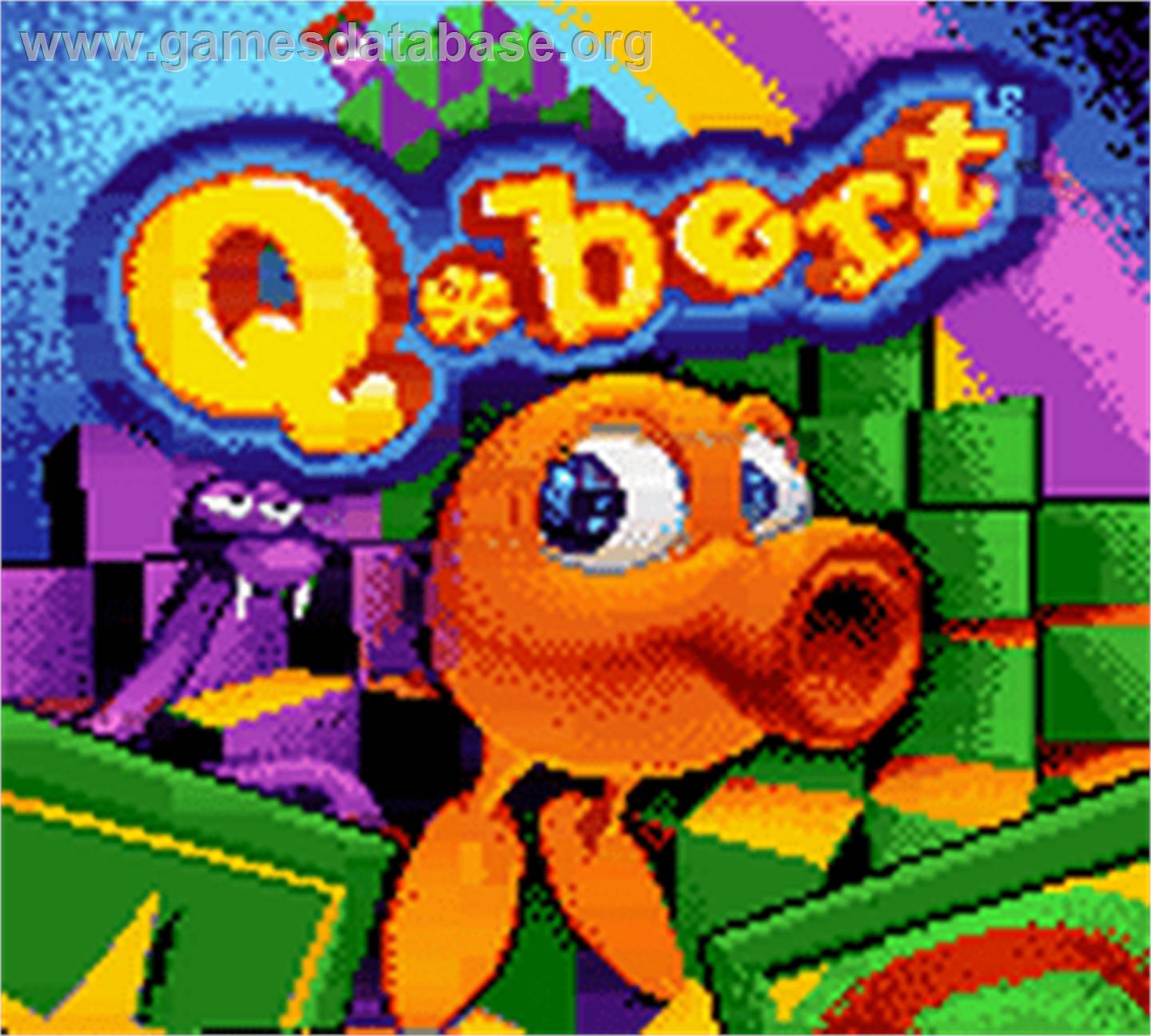 Q-bert - Nintendo Game Boy Color - Artwork - Title Screen
