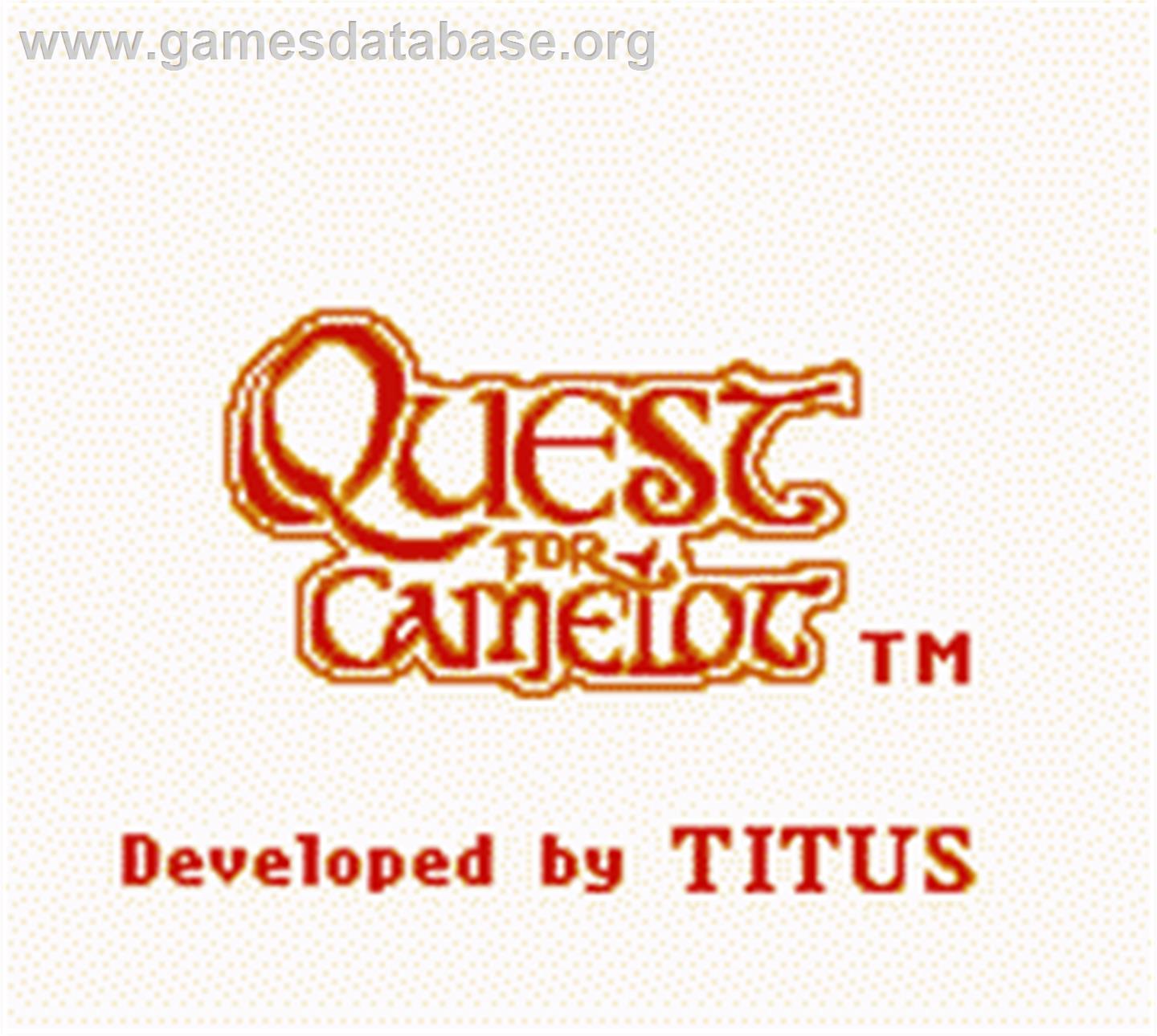 Quest for Camelot - Nintendo Game Boy Color - Artwork - Title Screen