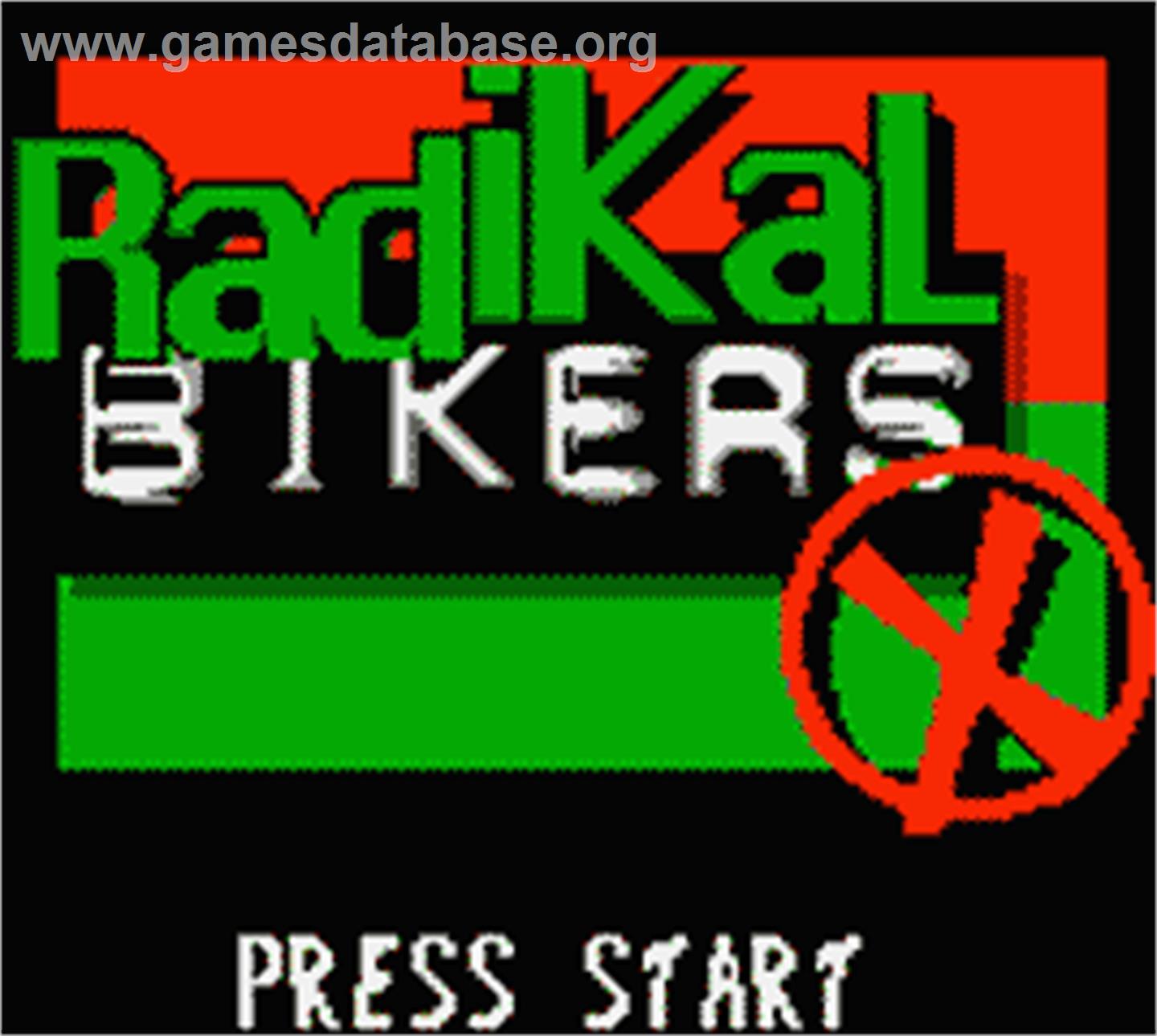 Radikal Bikers - Nintendo Game Boy Color - Artwork - Title Screen