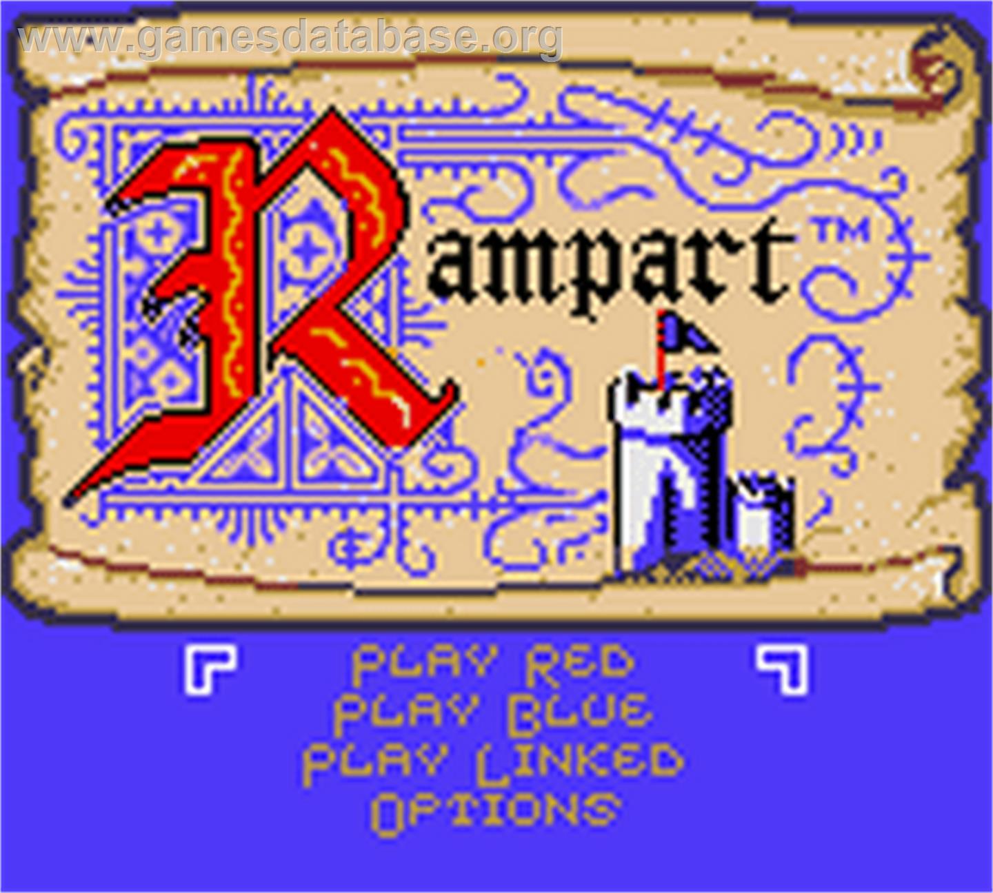 Rampart - Nintendo Game Boy Color - Artwork - Title Screen