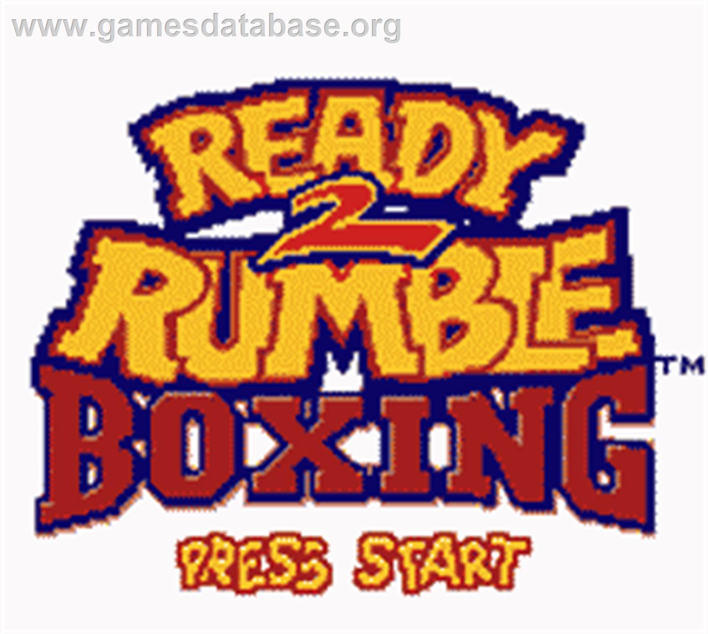 Ready 2 Rumble Boxing - Nintendo Game Boy Color - Artwork - Title Screen
