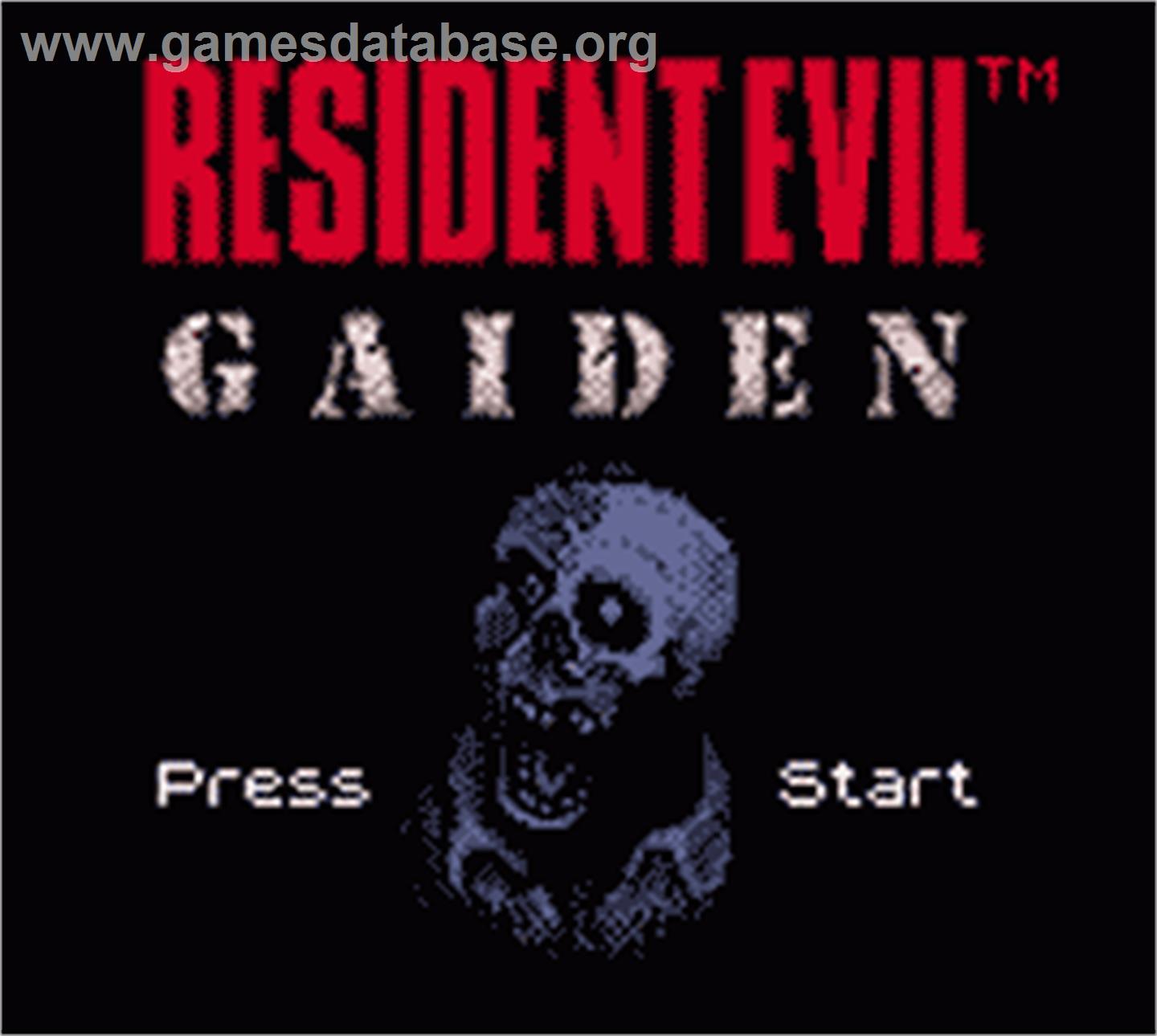 Resident Evil Gaiden - Nintendo Game Boy Color - Artwork - Title Screen