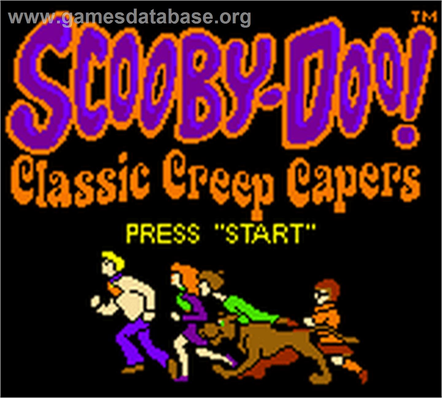 Scooby Doo! Classic Creep Capers - Nintendo Game Boy Color - Artwork - Title Screen
