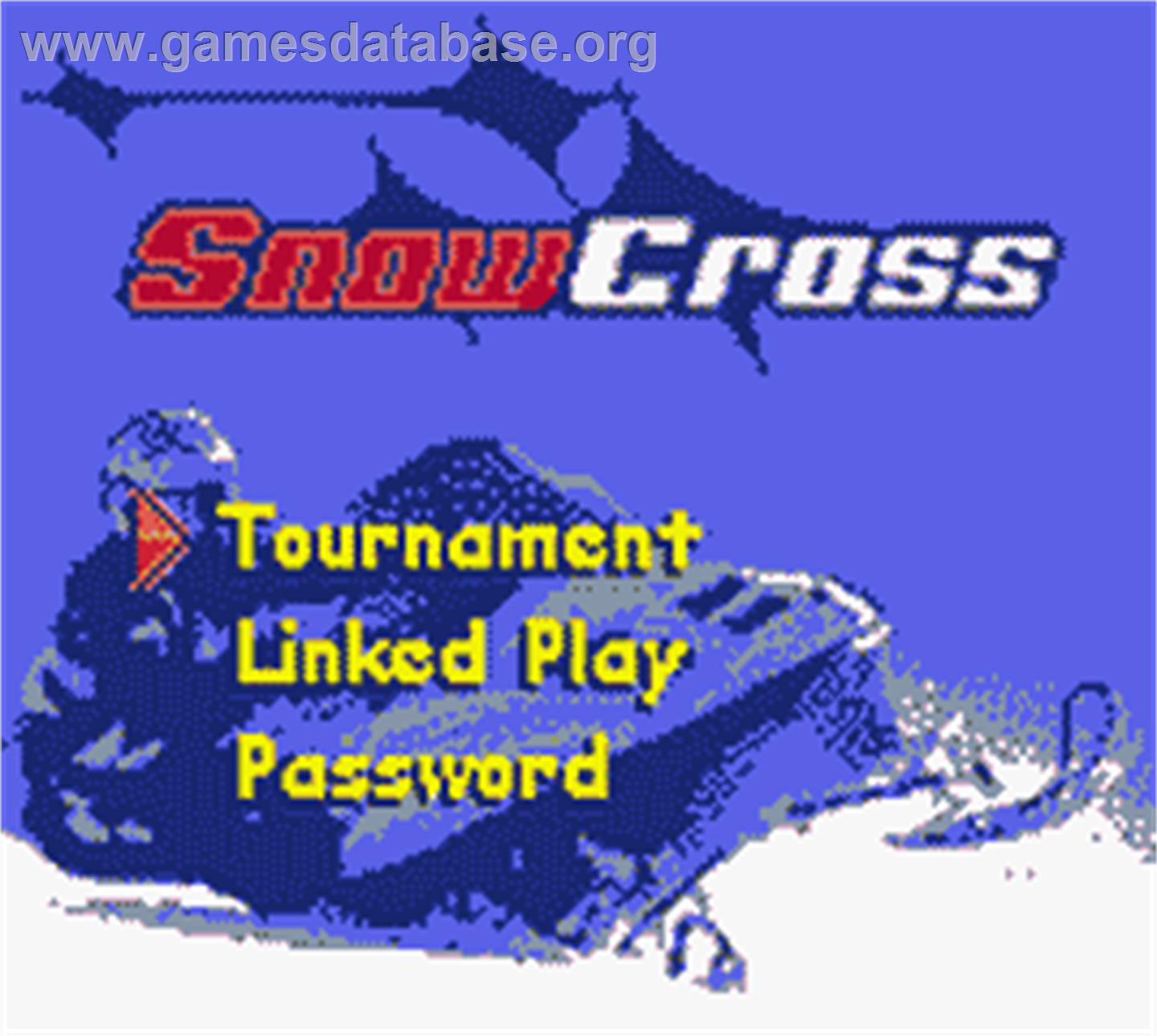Snowcross - Nintendo Game Boy Color - Artwork - Title Screen