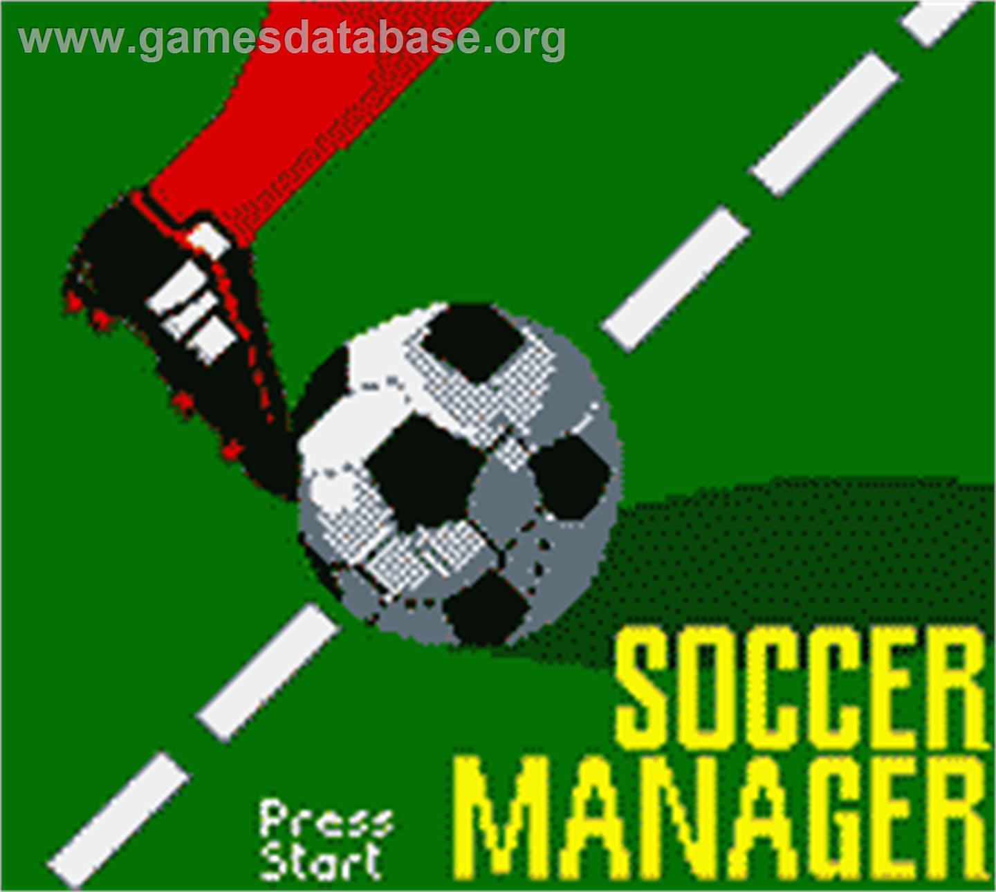 Soccer Manager - Nintendo Game Boy Color - Artwork - Title Screen