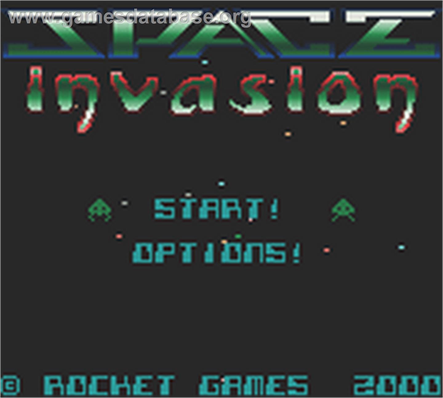 Space Invasion - Nintendo Game Boy Color - Artwork - Title Screen