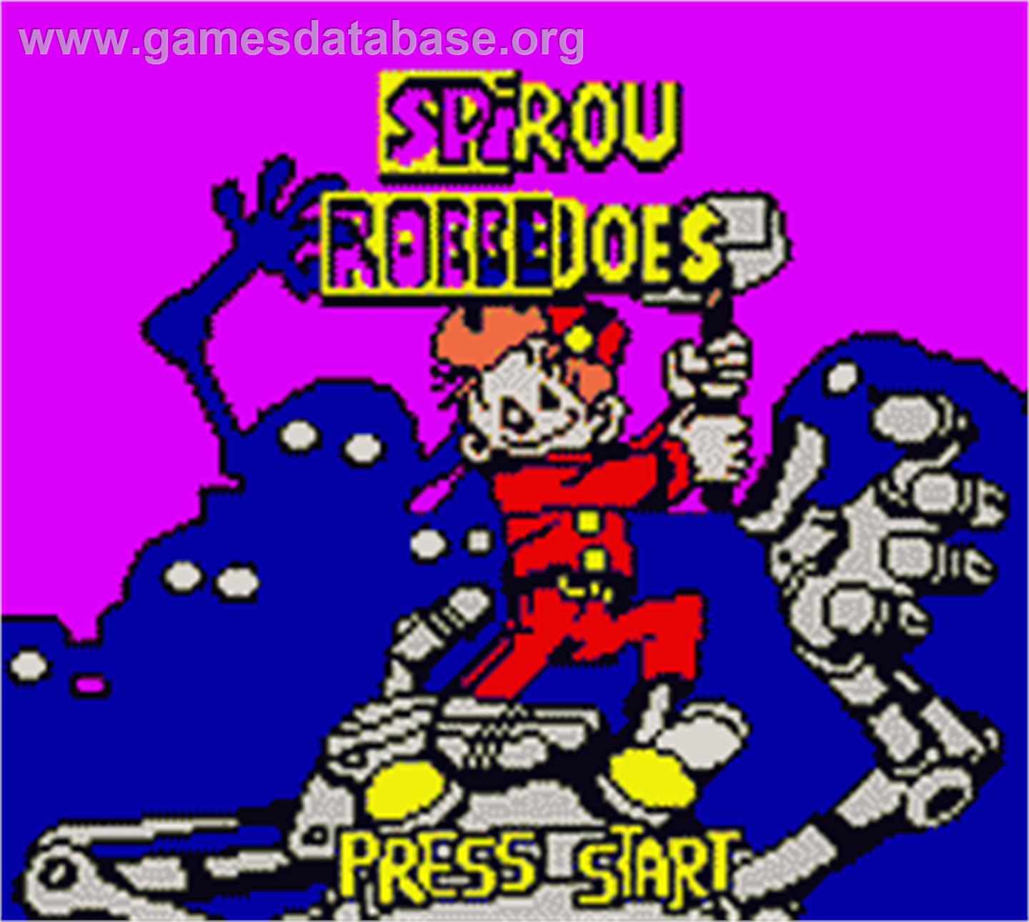 Spirou Robbedoes - The Robot Invasion - Nintendo Game Boy Color - Artwork - Title Screen
