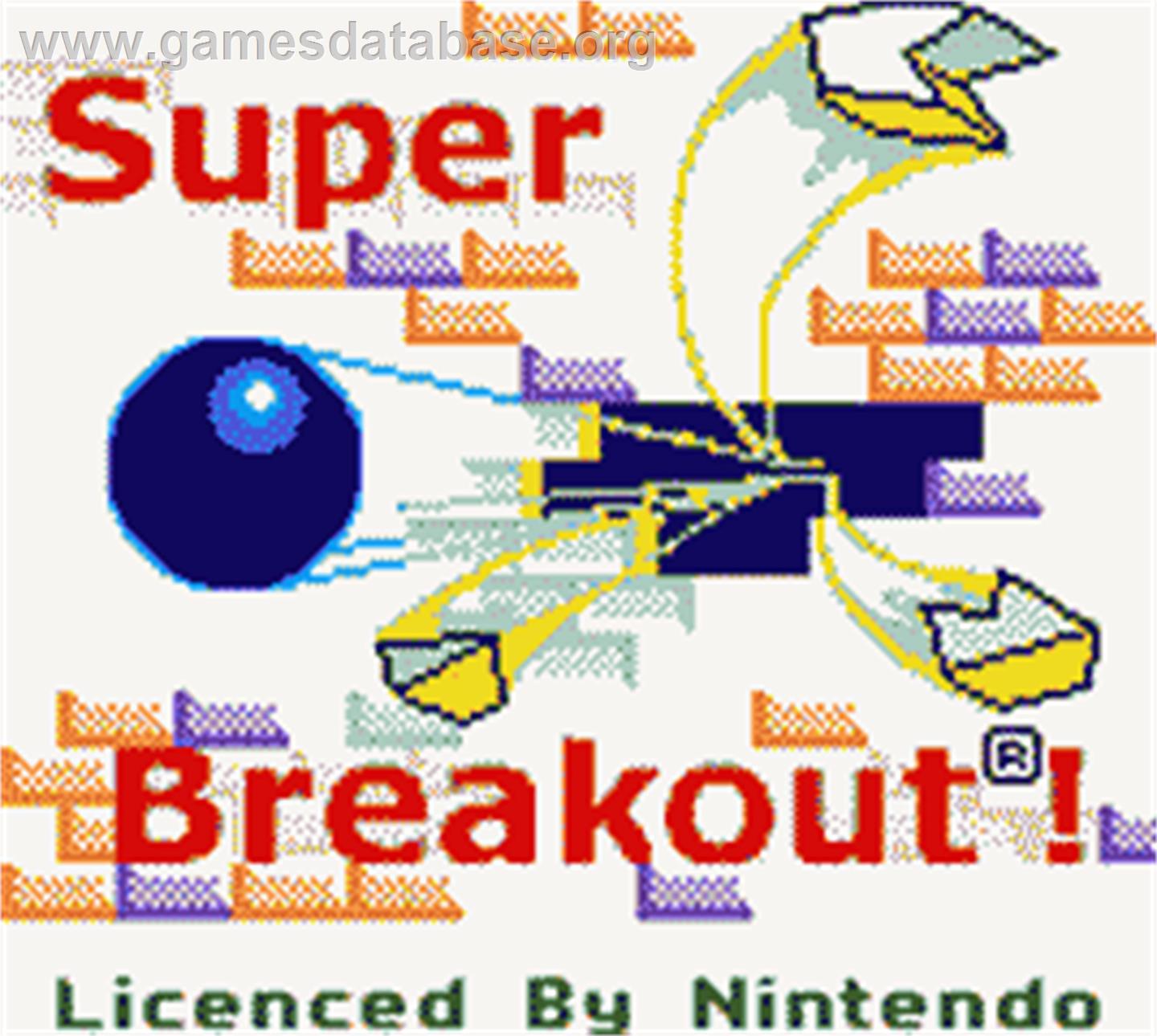 Super Breakout! - Nintendo Game Boy Color - Artwork - Title Screen