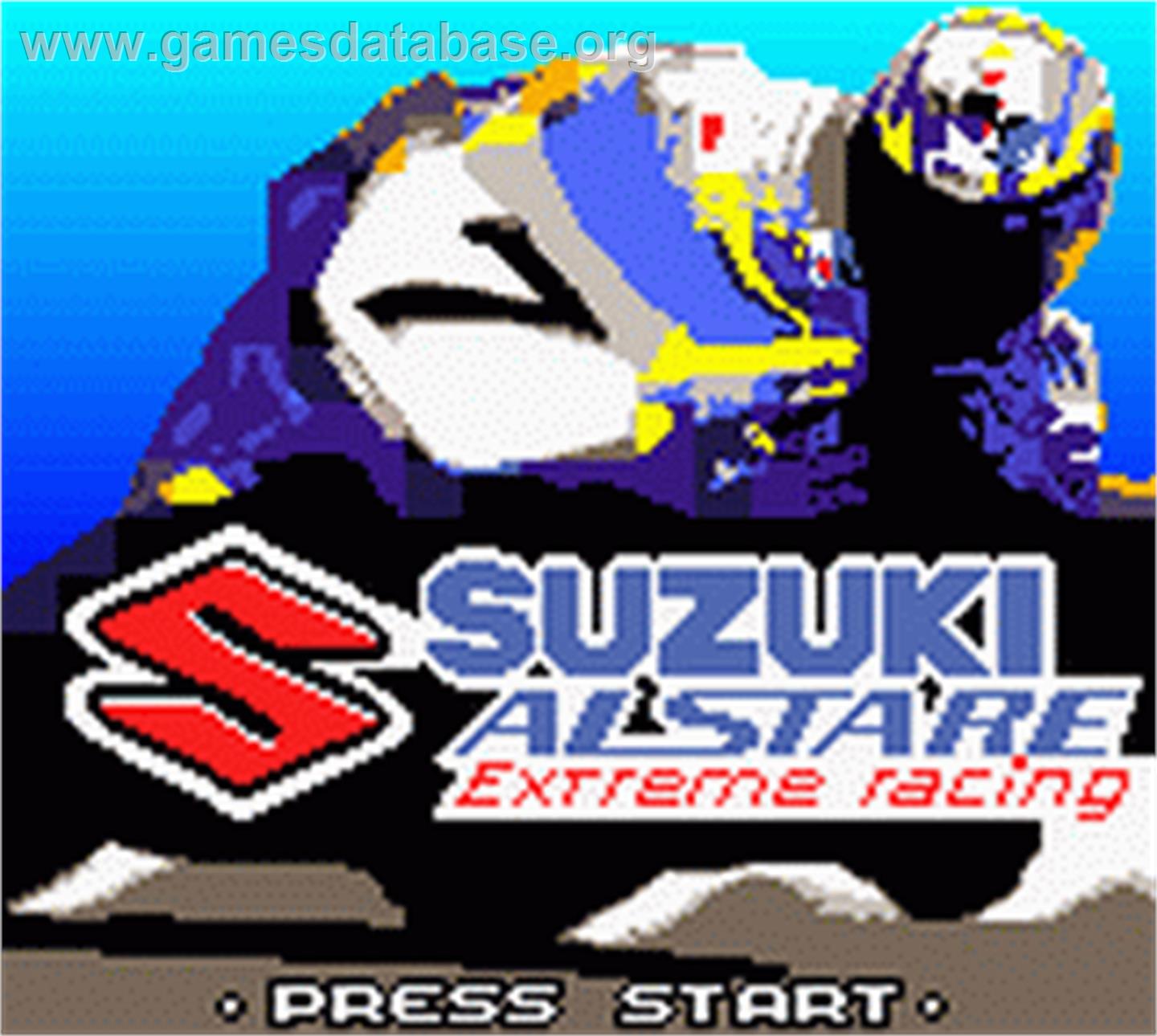 Suzuki Alstare Extreme Racing - Nintendo Game Boy Color - Artwork - Title Screen