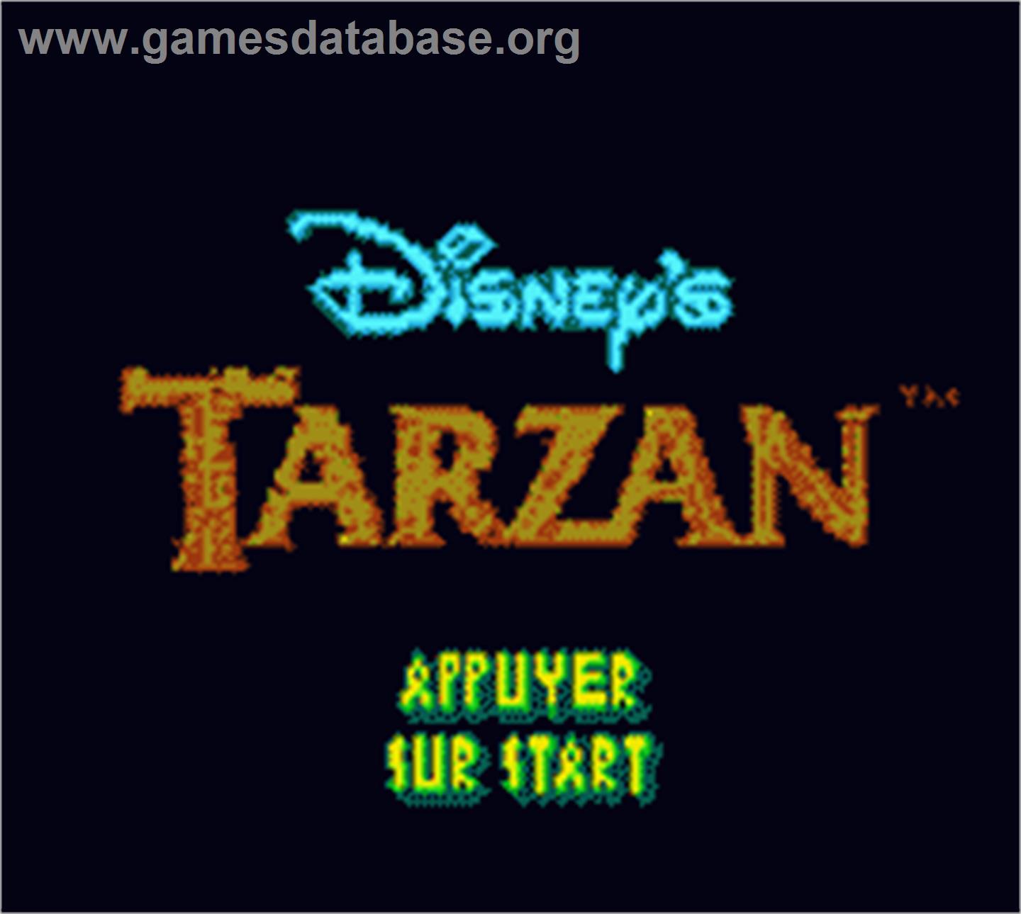 Tarzan - Nintendo Game Boy Color - Artwork - Title Screen