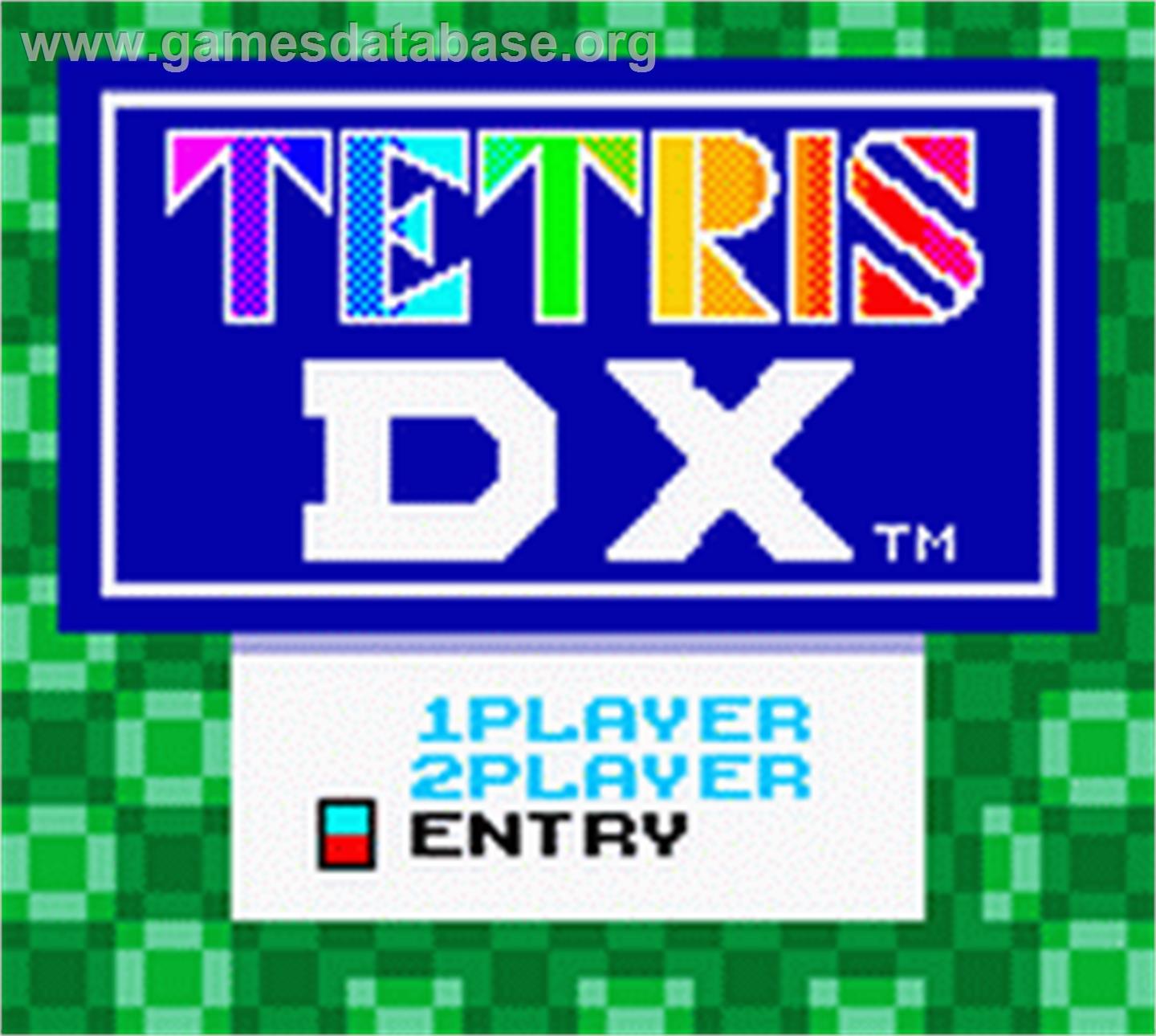 Tetris Dx - Nintendo Game Boy Color - Artwork - Title Screen
