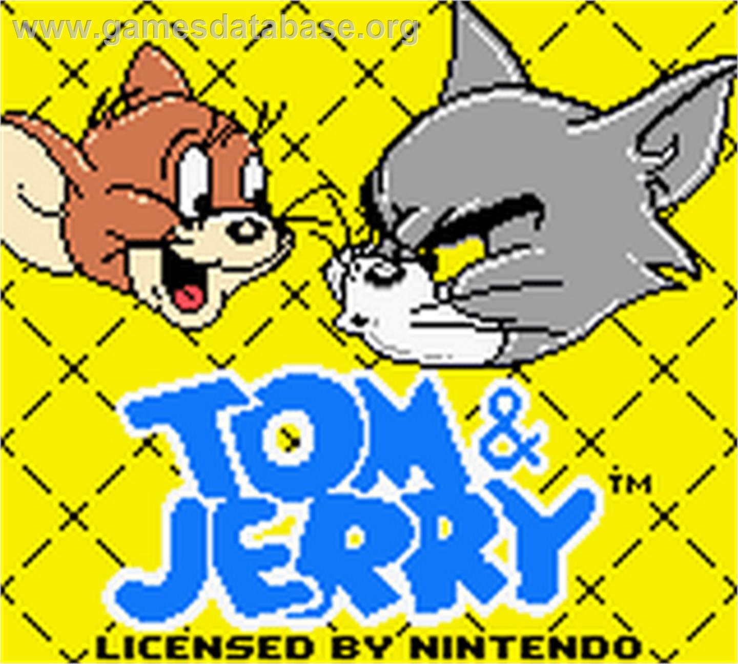 Tom And Jerry - Nintendo Game Boy Color - Artwork - Title Screen